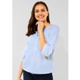 cecil klassieke blouse met elastische band blauw