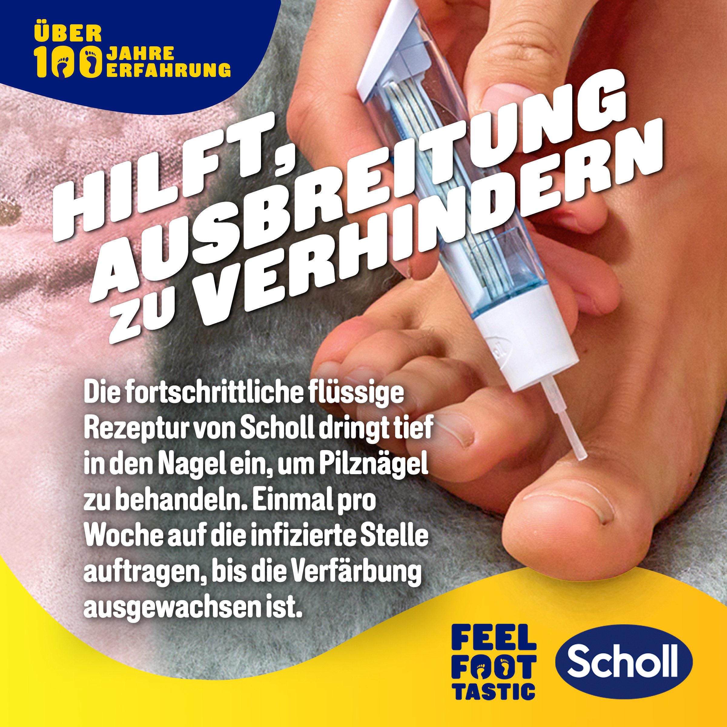 Scholl Nagelverzorgingspen 2-in-1 pen effectieve behandeling van nagelschimmel en schimmelinfecties (set)