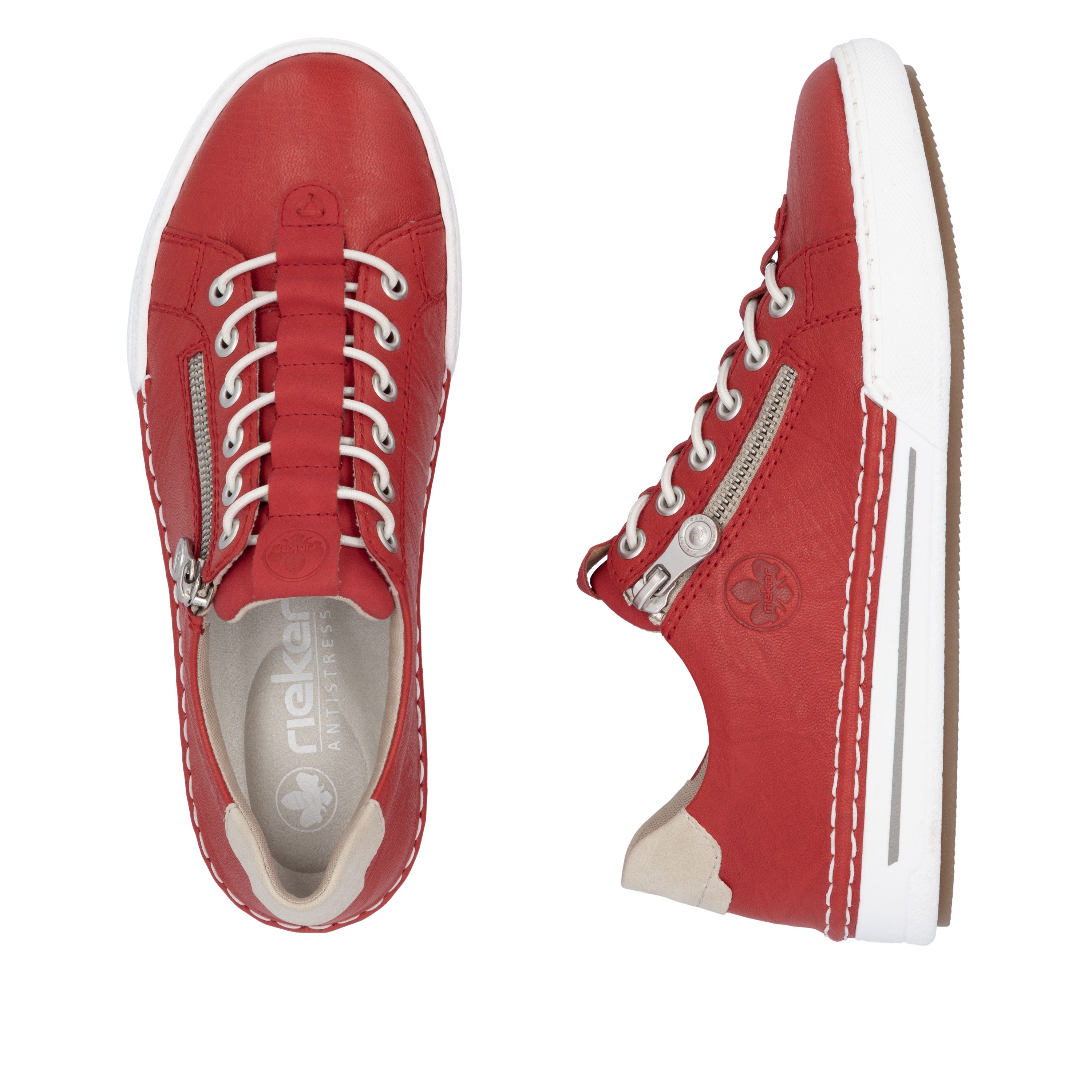 Rieker Slip-on sneakers , slippers, instapschoen, lage schoen, vrijetijdsschoen in smalle vorm