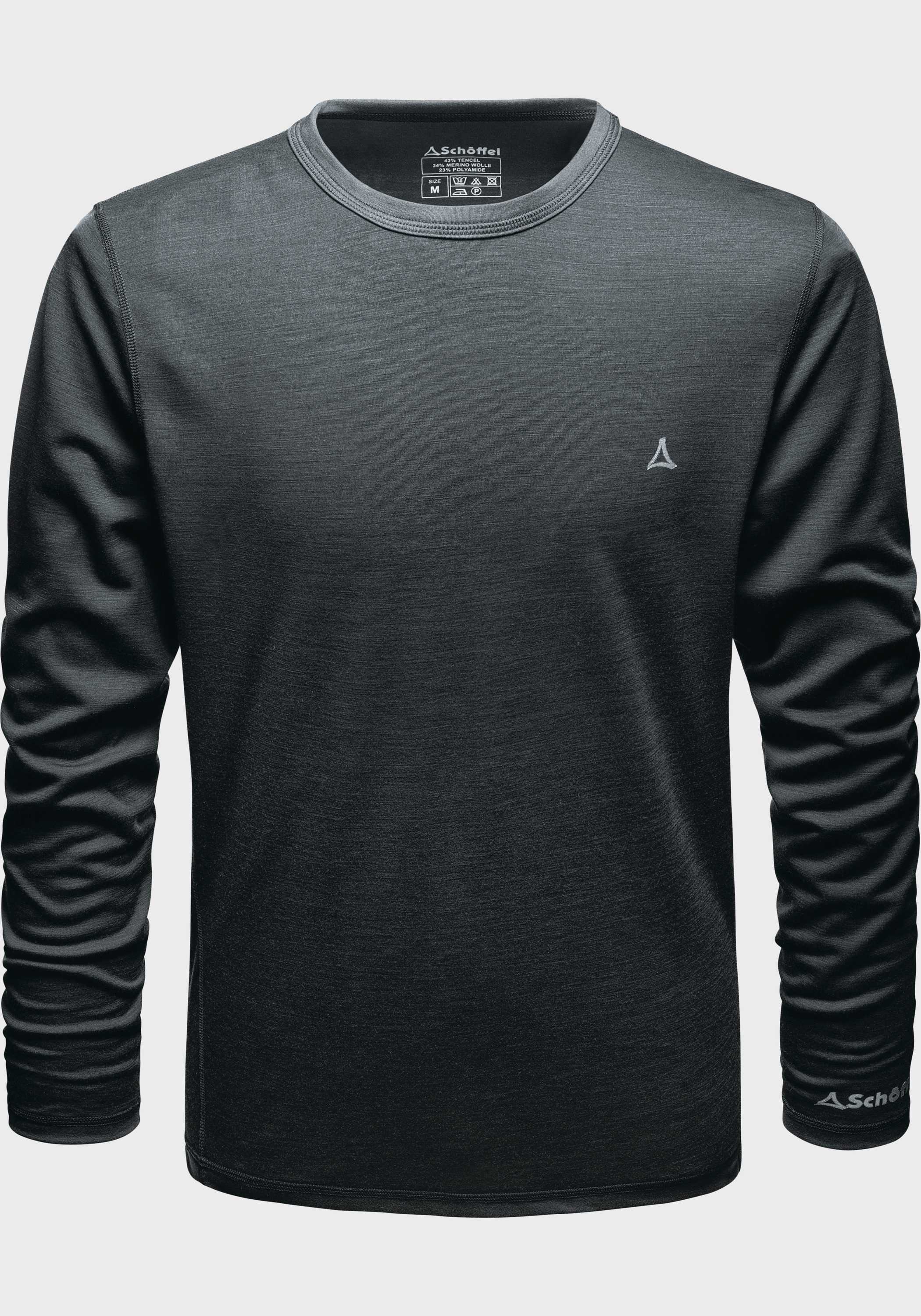 Schöffel Functioneel shirt Merino Sport shirt lange mouwen M t-shirts maat L zwart