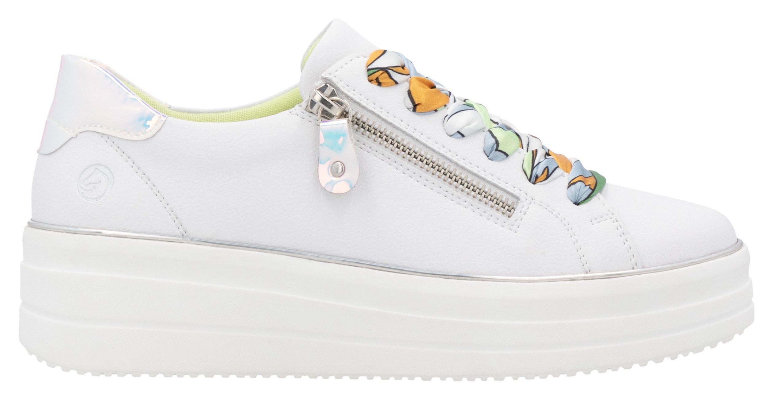 Remonte Plateausneakers , vrijetijdsschoen, lage schoen, veterschoen met zijrits