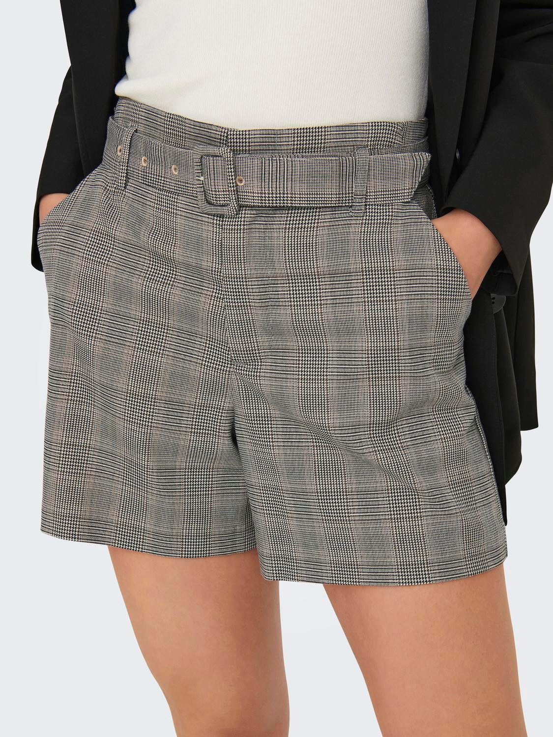 Only Short ONLLYRIC LIFE BELT CHECK SHORTS CC TLR