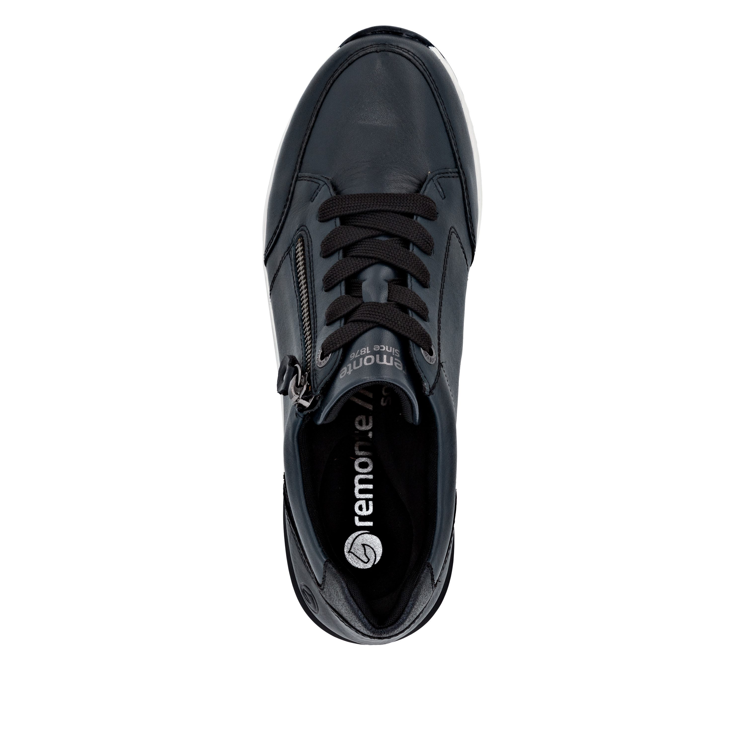 Remonte Sneakers met sleehak , vrijetijdsschoen, lage schoen, veterschoen met riekertex-membraan