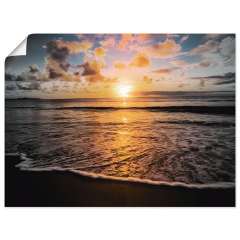 Artland artprint Tropischer Sonnenuntergang am Strand