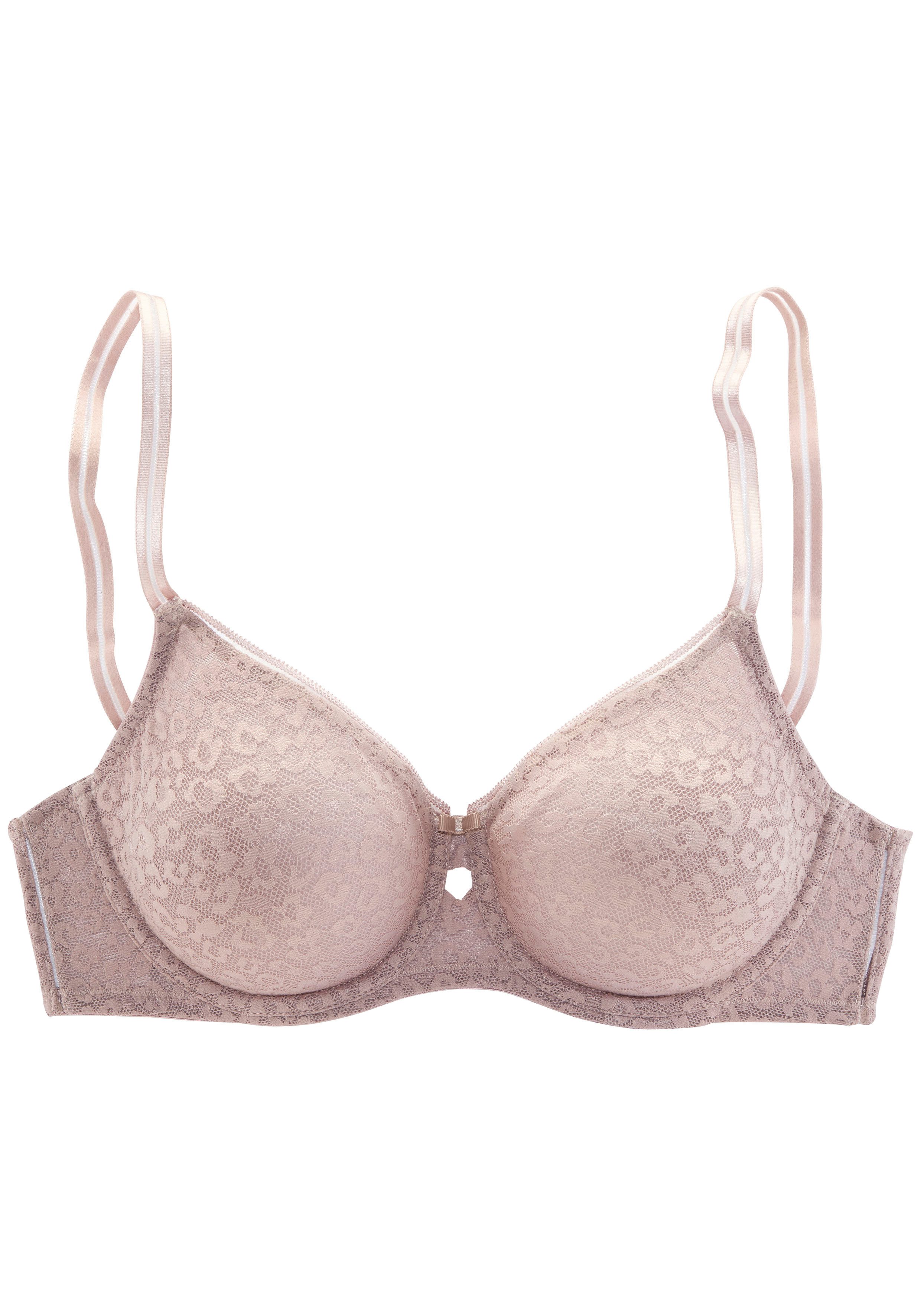 Nuance Minimizer-bh met beugel van mooie allover jacquardkant in trendy leeuw-look