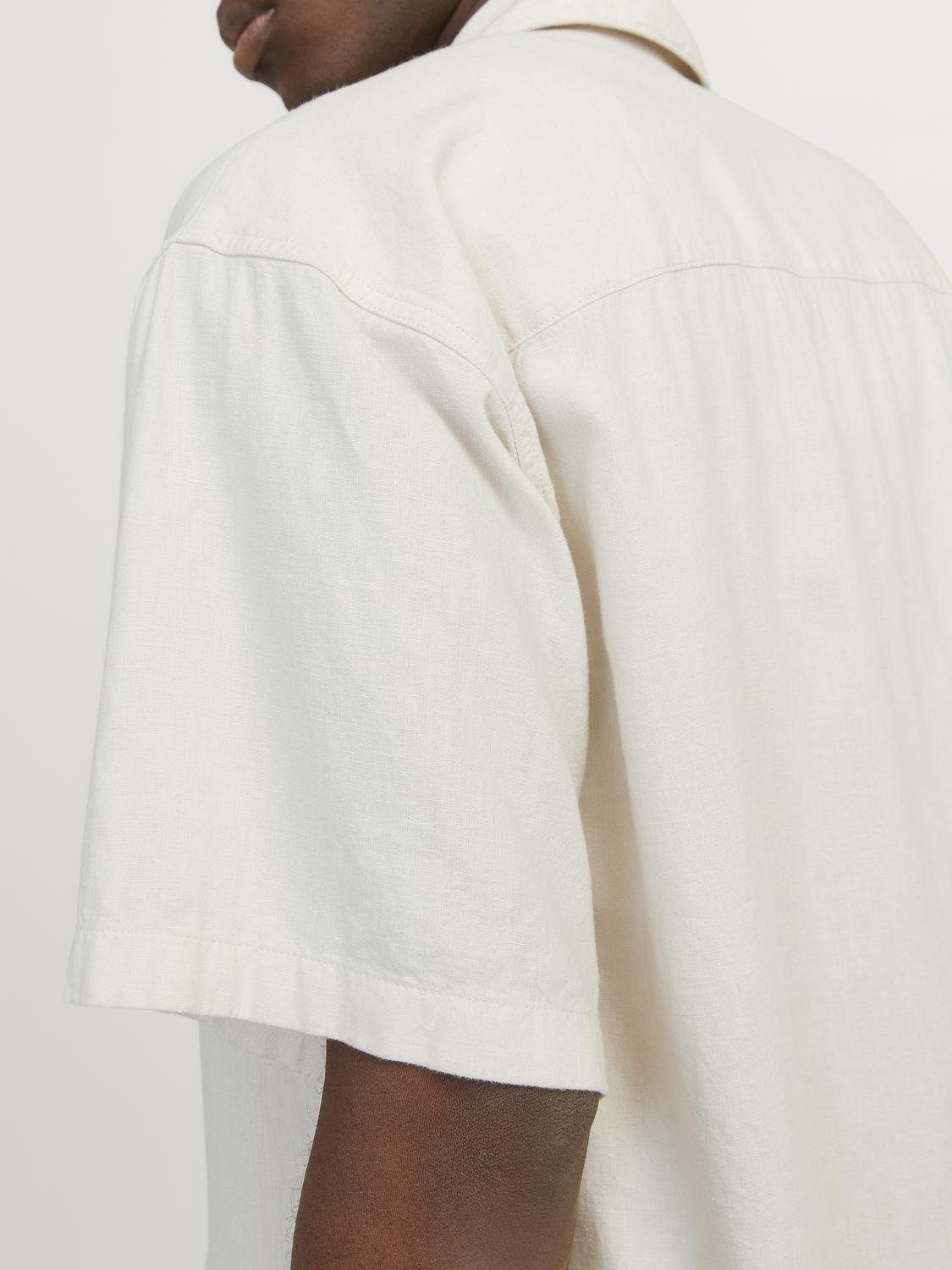 Jack & Jones Overhemd met korte mouwen JORFARO LINEN OVERSIZED SHIRT SS SN