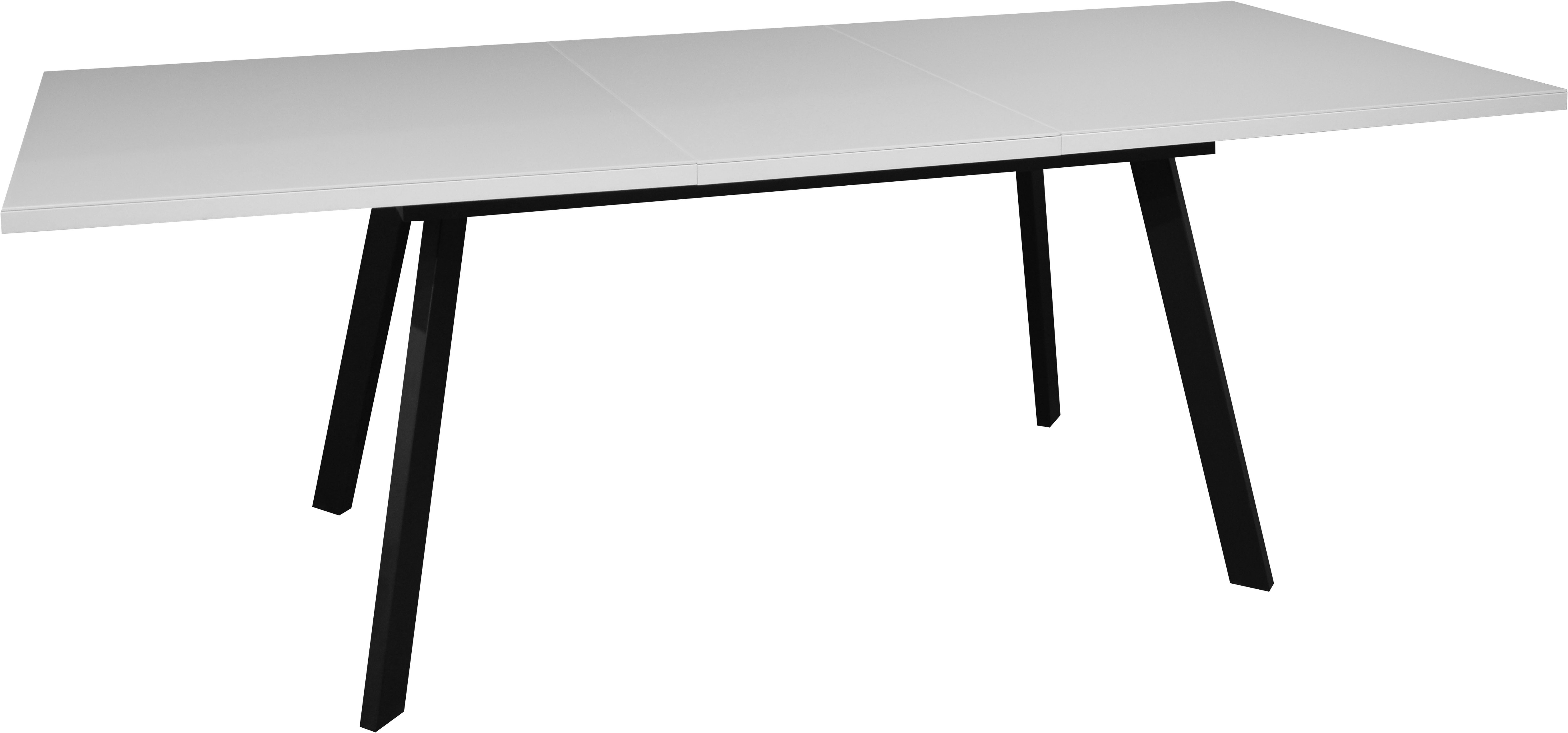 Mäusbacher Eettafel Imola BESTSELLER! Mäusbacher eettafel, breedte 160 cm, met glazen blad, 4 metalen poten