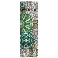 artland kapstok marokkaanse stijl_groen ruimtebesparende kapstok van hout met 5 haken, geschikt voor kleine, smalle hal, halkapstok groen