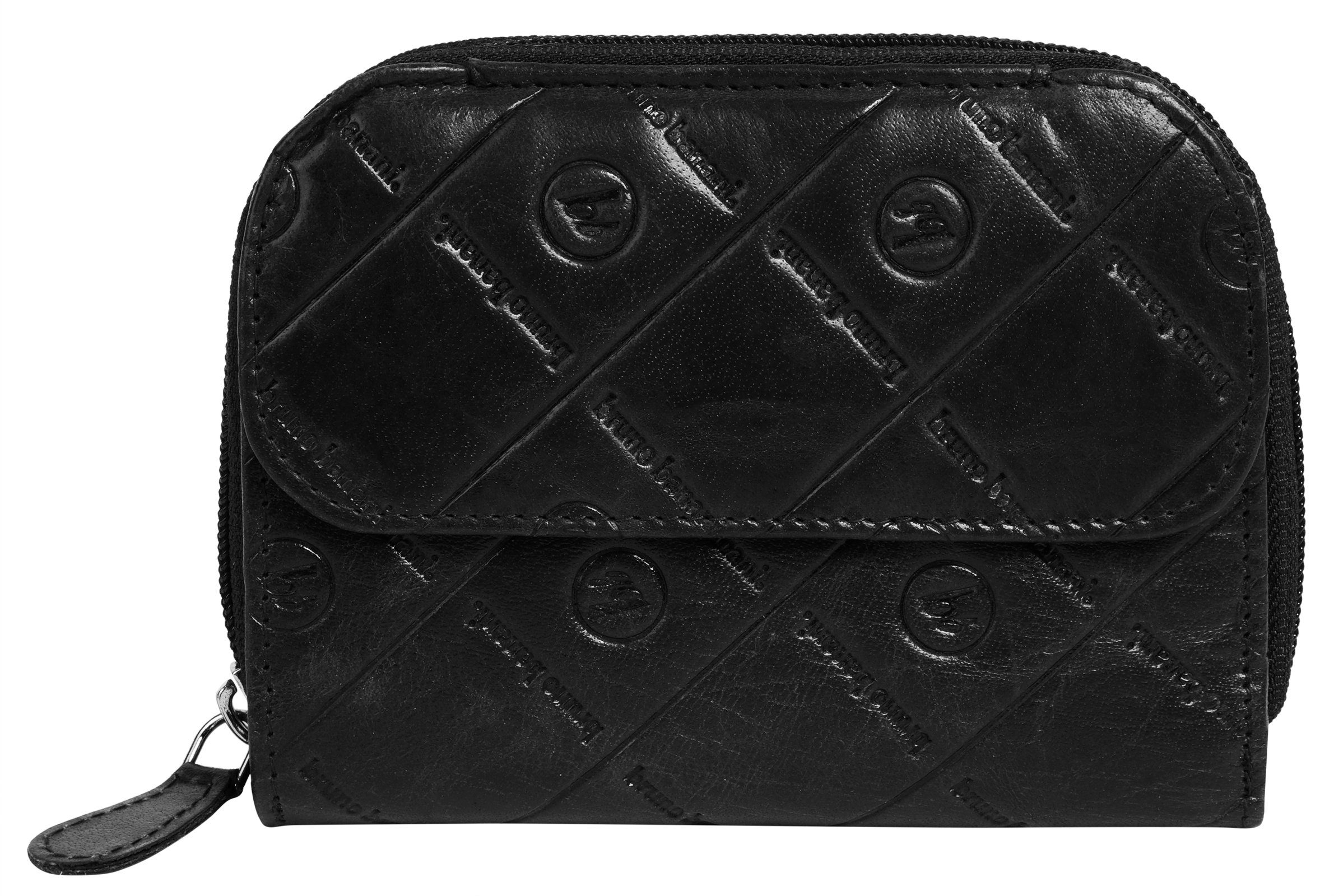 Bruno Banani Portemonnee echt leder unisex portemonnees zwart