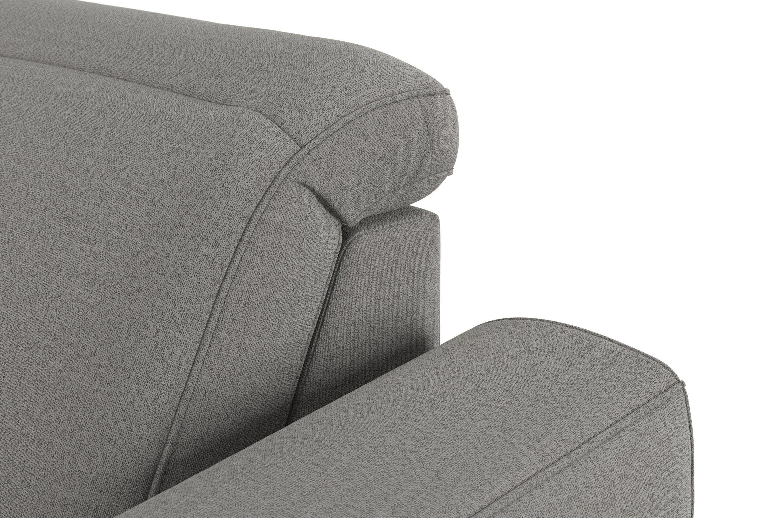 sit&more Zithoek Dundee U-vorm met binnenvering en massief houten poten, naar keuze met verstelbare hoofdsteun