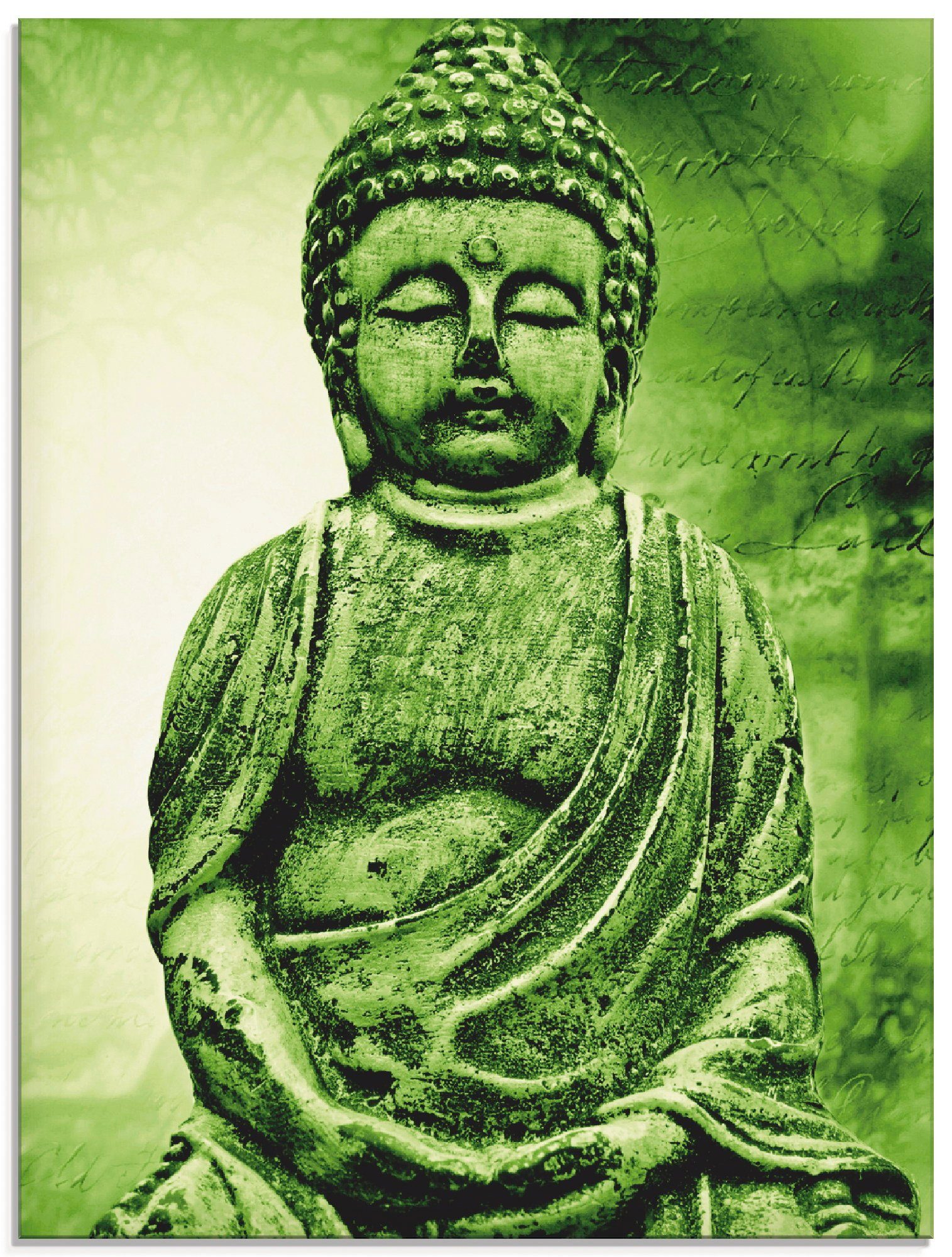 Artland Print op glas Boeddha (1 stuk)