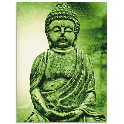 Artland Print op glas Boeddha (1 stuk)