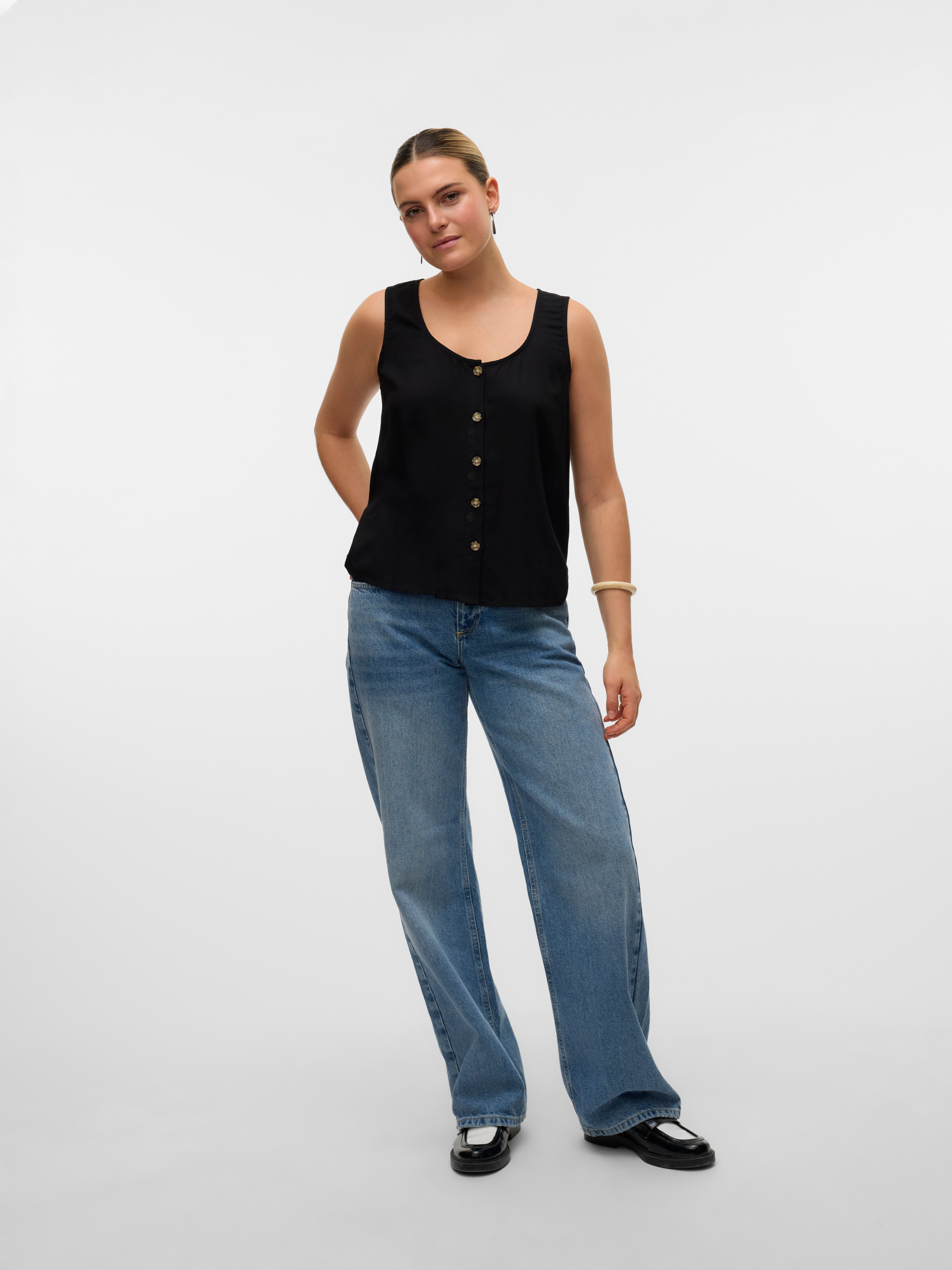 Vero Moda Top VMBUMPY SL SHIRT WVN GA NOOS