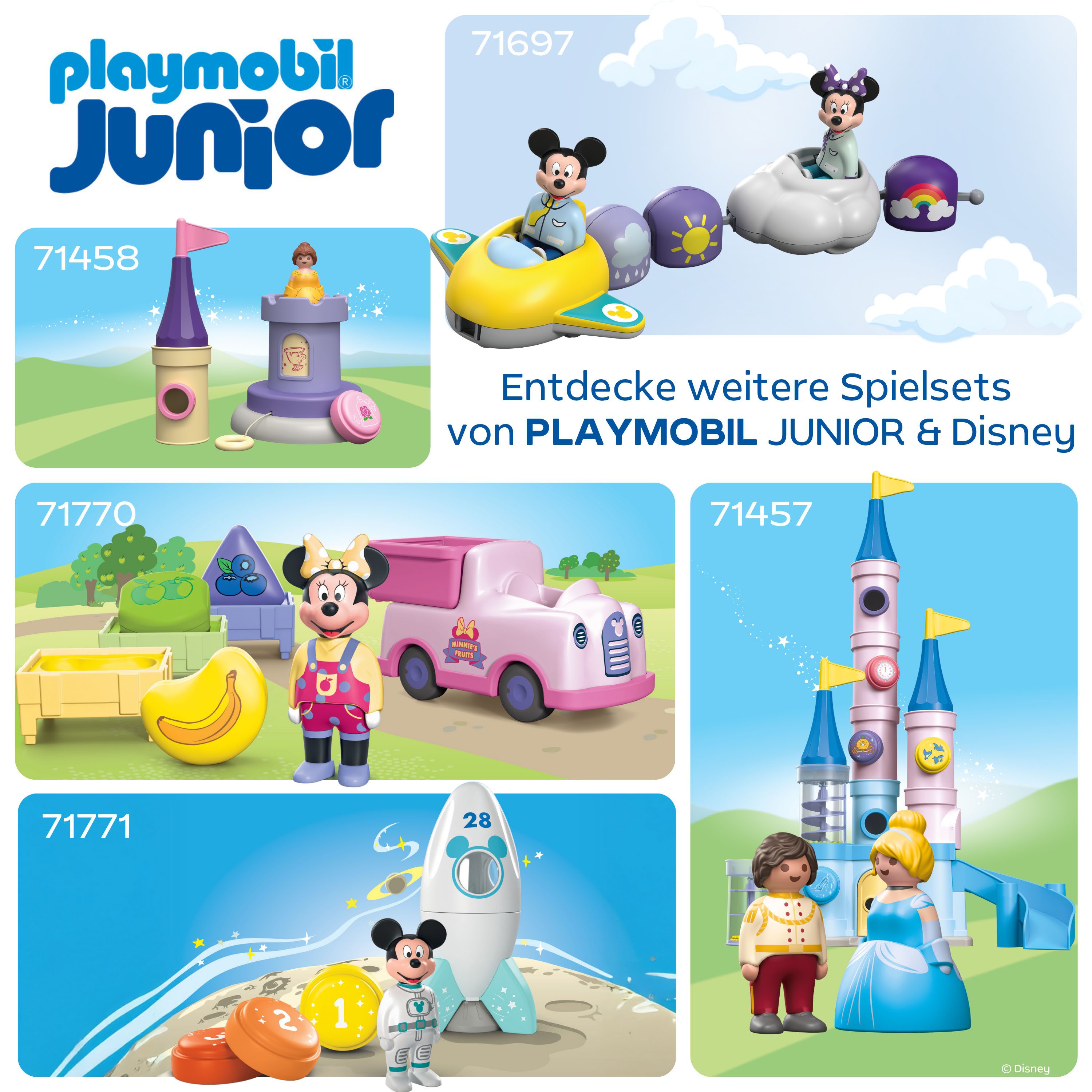 Playmobil® Constructie-speelset Minnie Maus' Obst-Transporter mit Sortierspaß (71770) JUNIOR & Disney (8-delig)