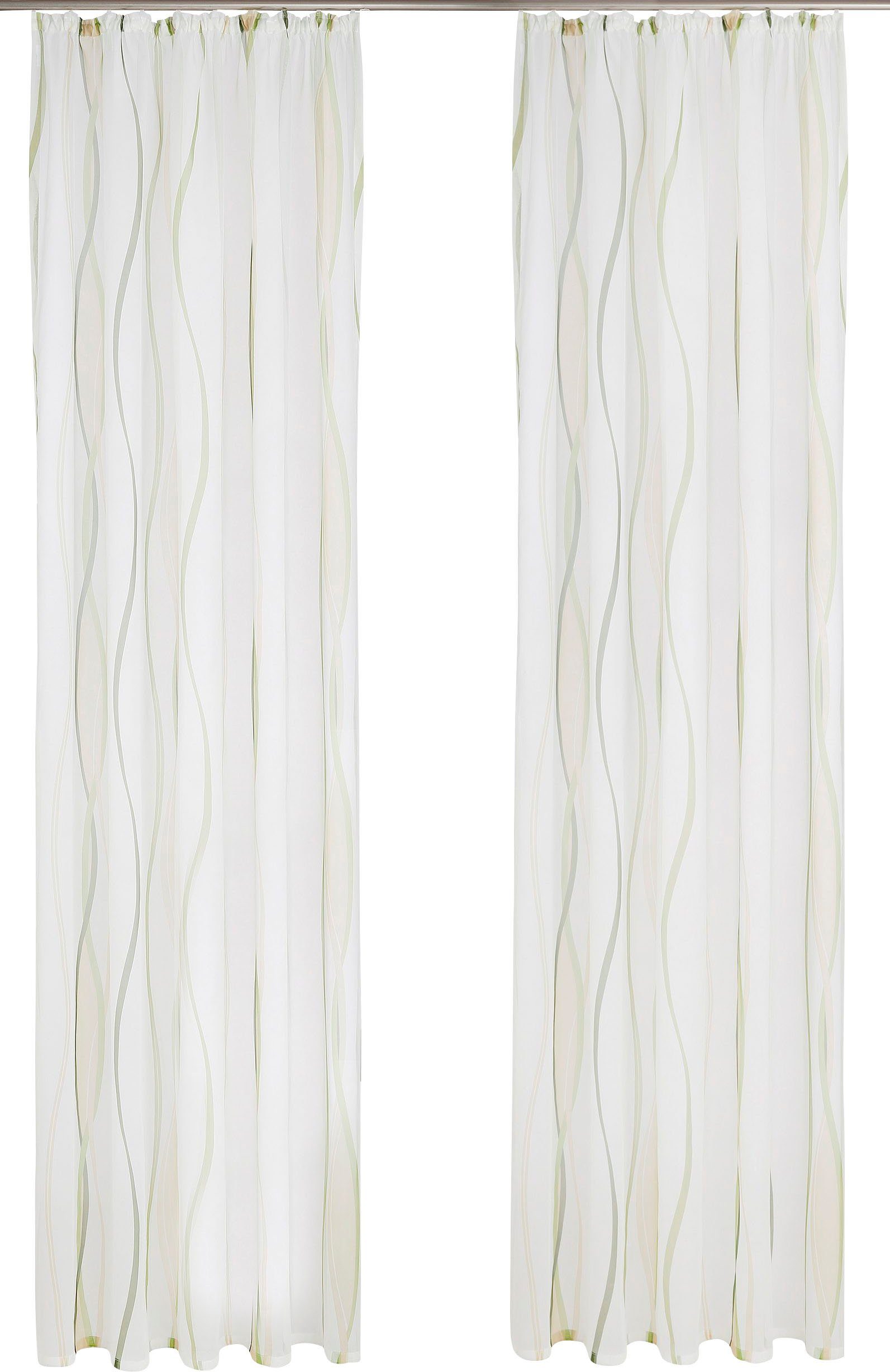 my home Gordijn Dimona 2-pack, bestseller, polyester, golven (2 stuks)