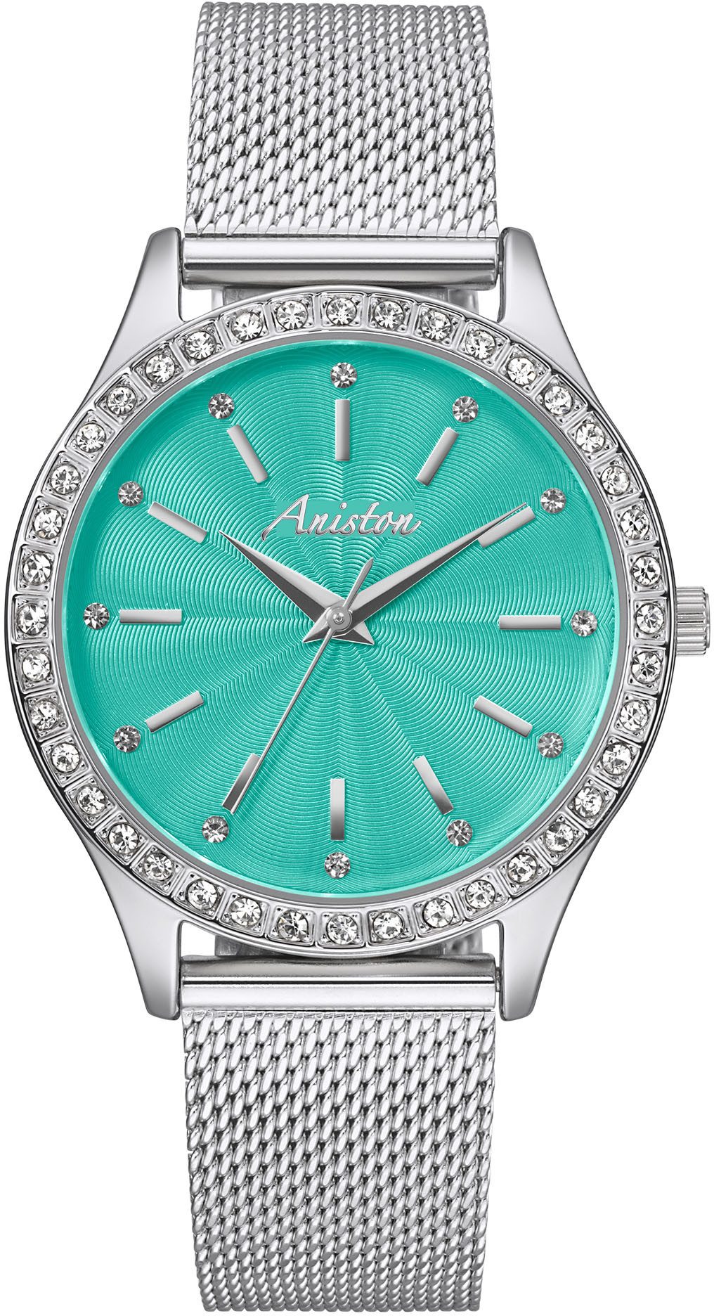 Aniston JEWELRY & WATCHES Kwartshorloge Horloge, dameshorloge, sieraadstenen, nieuwe collectie
