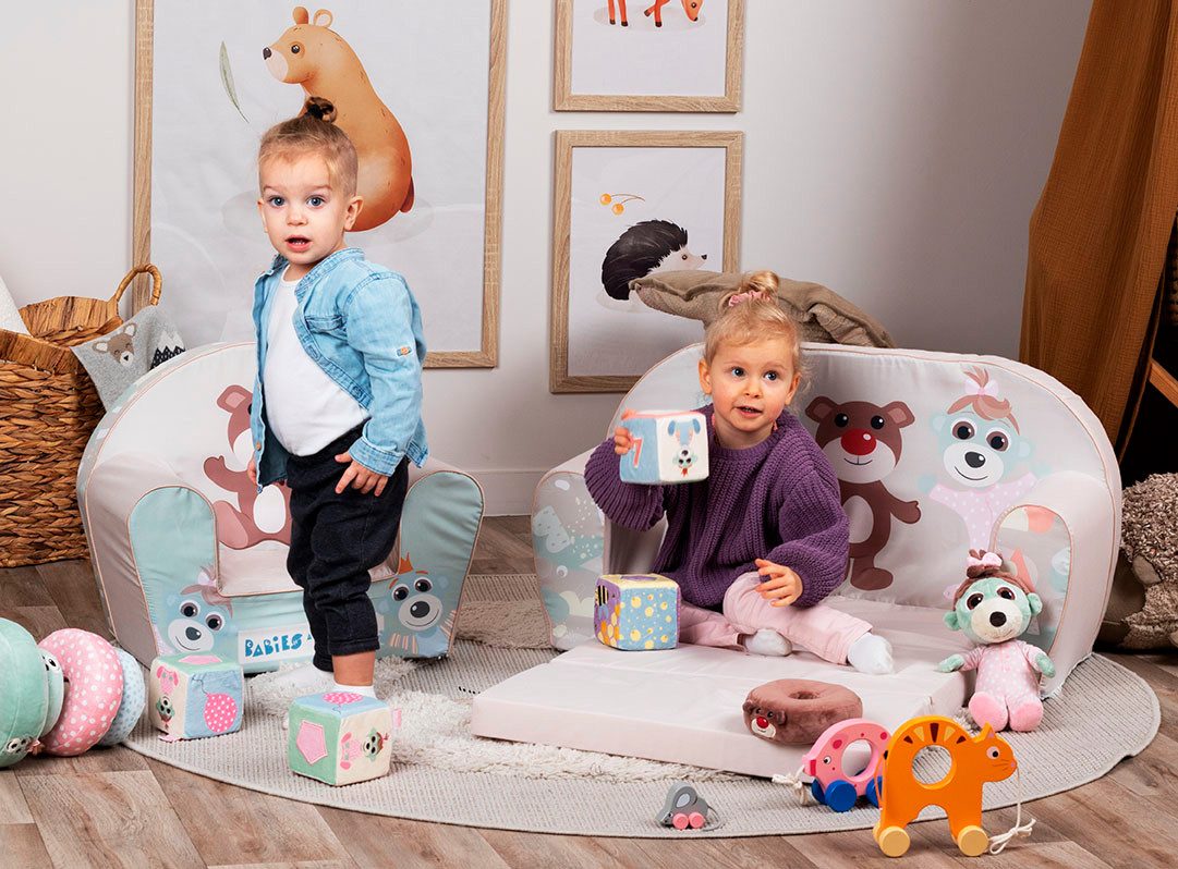 Knorrtoys® Fauteuil Babies and the bear