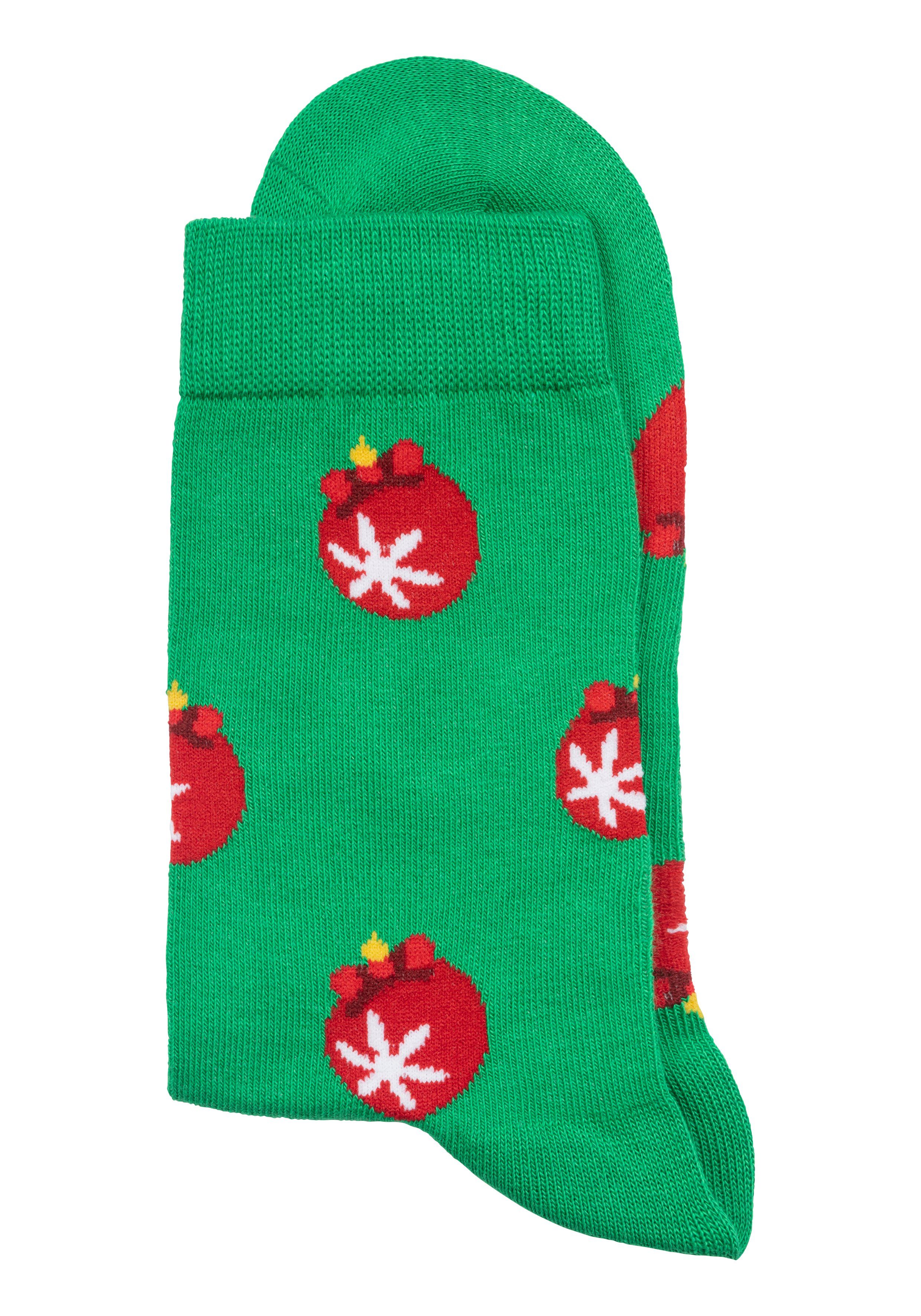 John Devin Sokken met verschillende kerstmotieven (set, 3 paar)