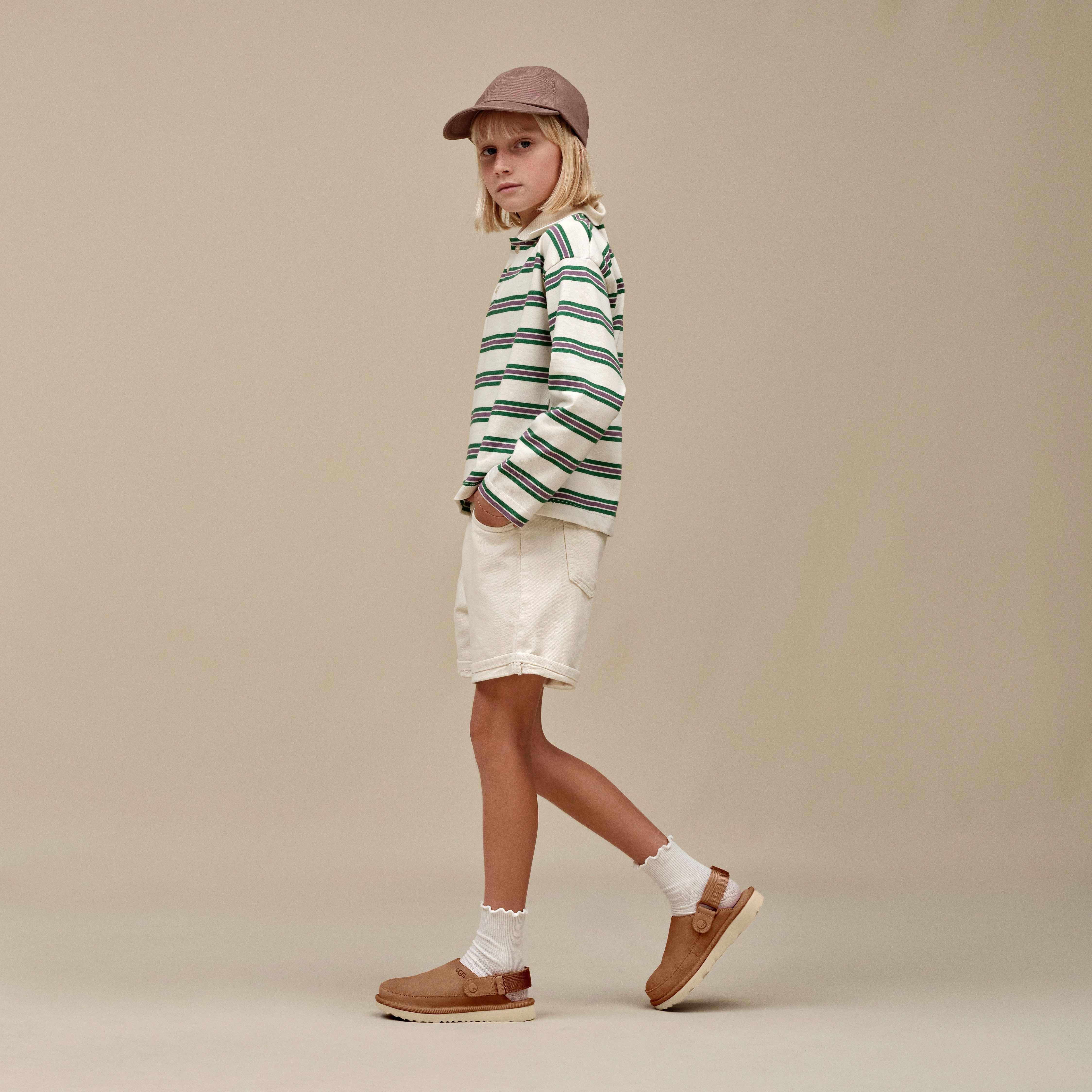 UGG Clogs KID´S GOLDENSTAR CLOG pantoffel, mule, plateau schoen met verstelbare hielriem