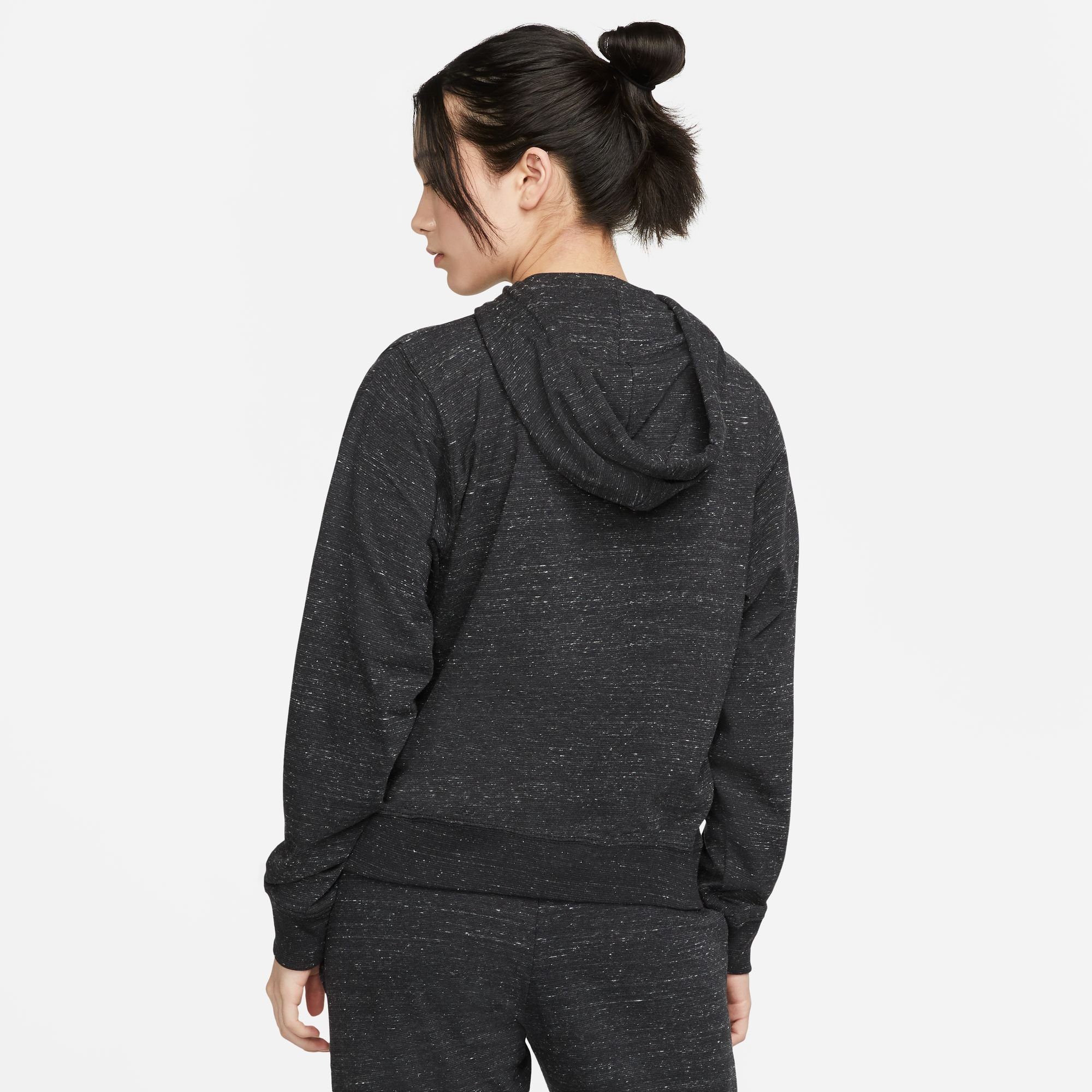 nike sportswear capuchonsweatvest gym vintage women's full-zip hoodie zwart