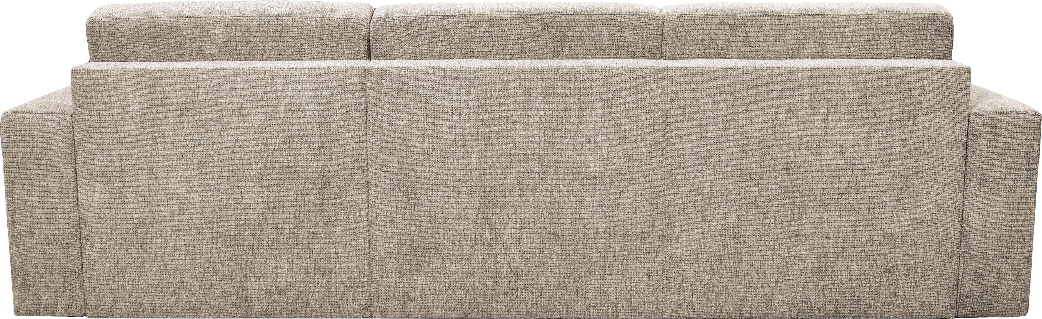 Home affaire Hoekbank Roma "M" matras hoogte 14 cm, slaapfunctie, met ondervering,