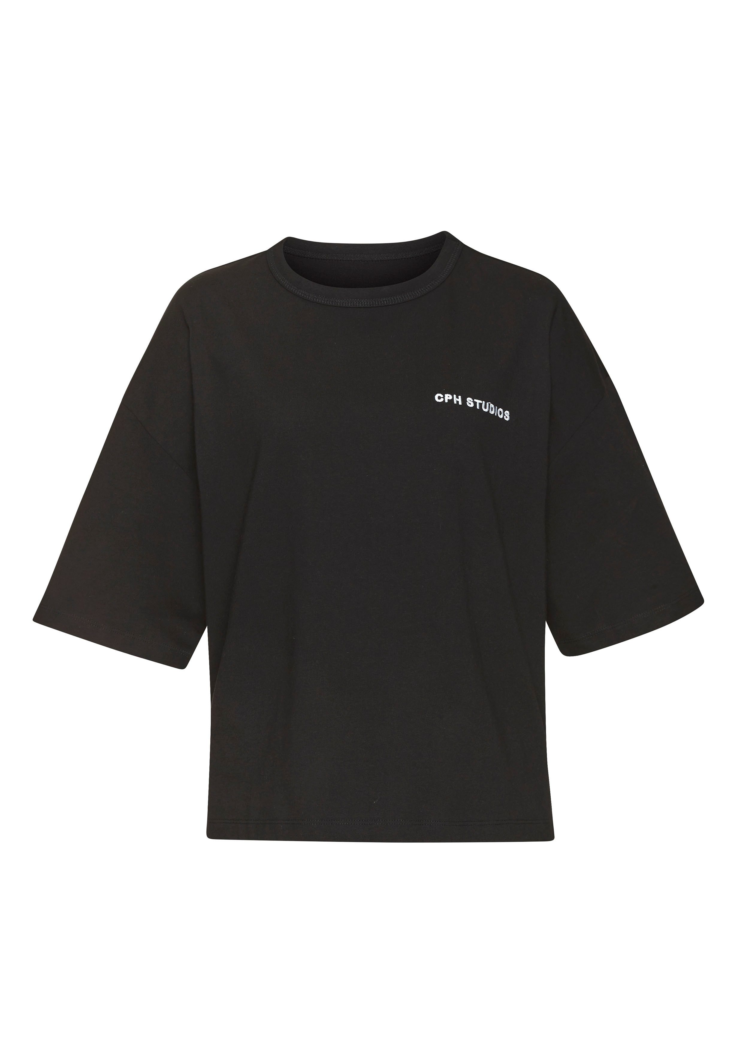 Copenhagen Studios Oversized shirt Met hoogwaardige logoborduring van zware biologische katoen kwaliteit