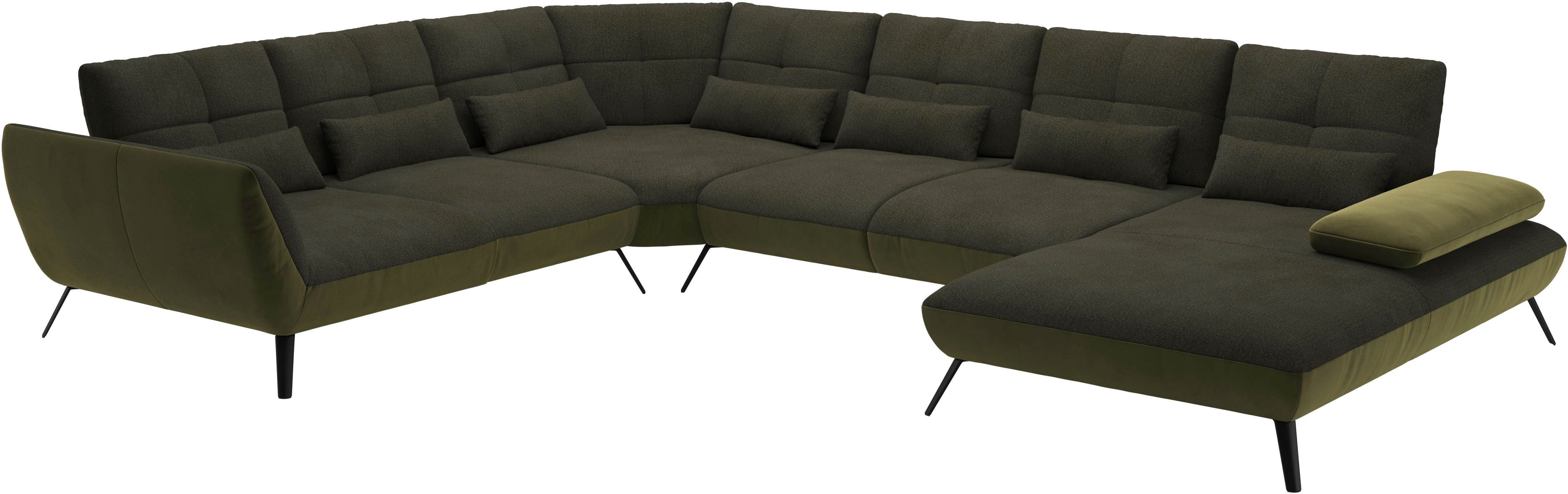 Places of Style Zithoek Mikado U-vorm incl. zitdiepteverstelling en armleuningverstelling