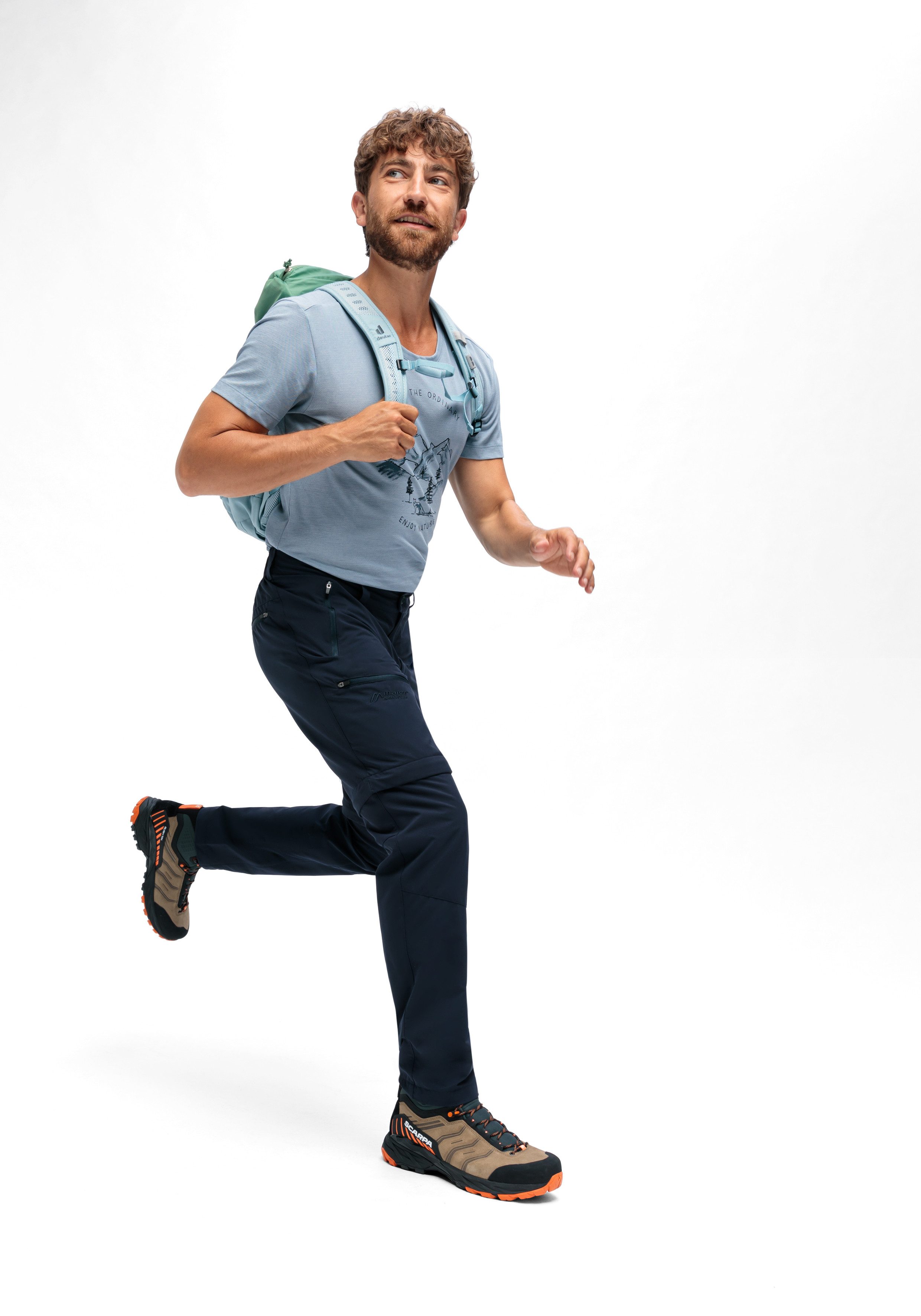 Maier Sports Outdoorbroek Tajo Zip Loop Heren wandelbroek, zip-off functionele broek, 4 zakken, regular fit