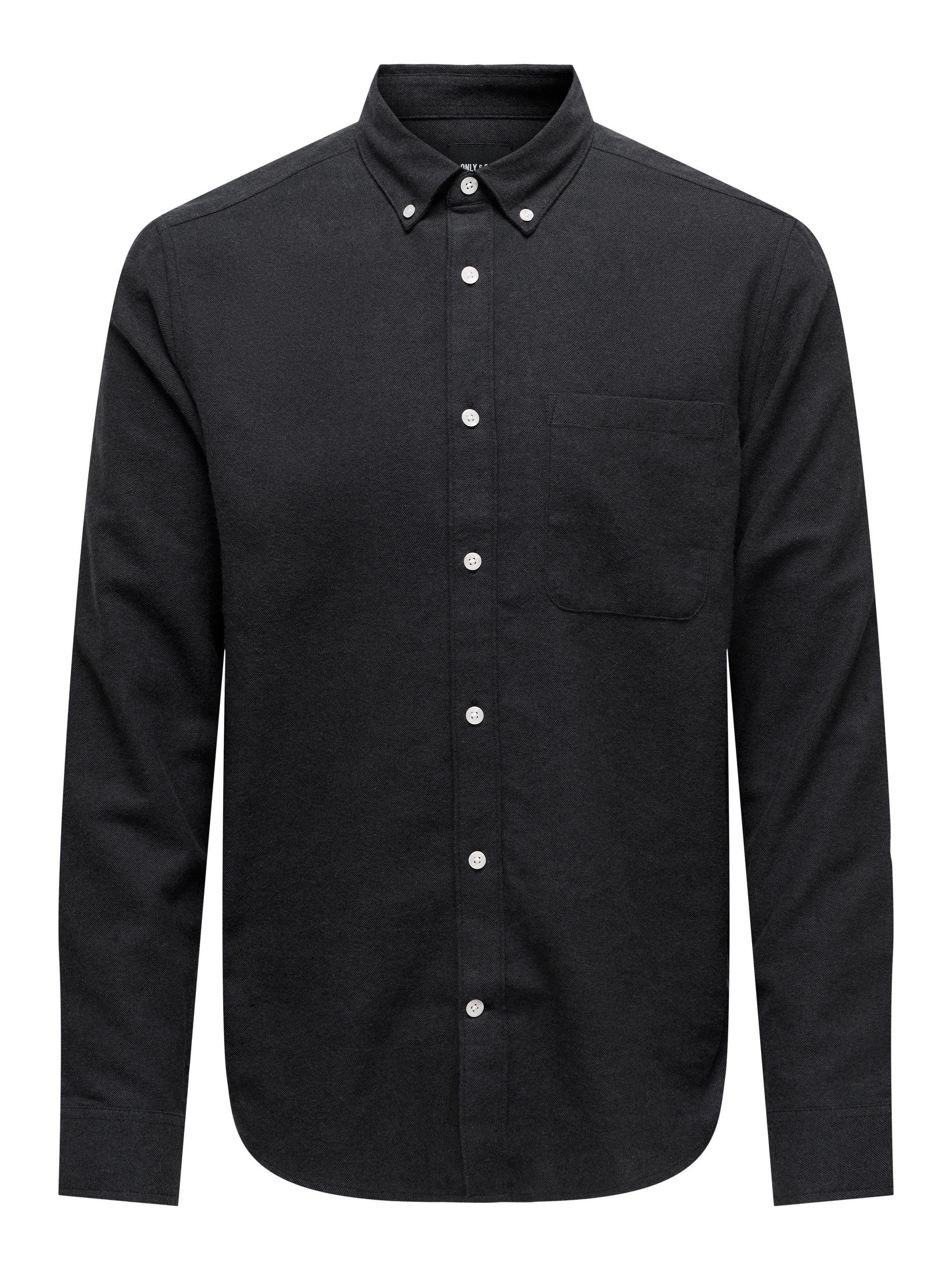 ONLY & SONS Overhemd met lange mouwen ONSGUDMUND SLIM 1-PKT SOLID SHIRT NOOS
