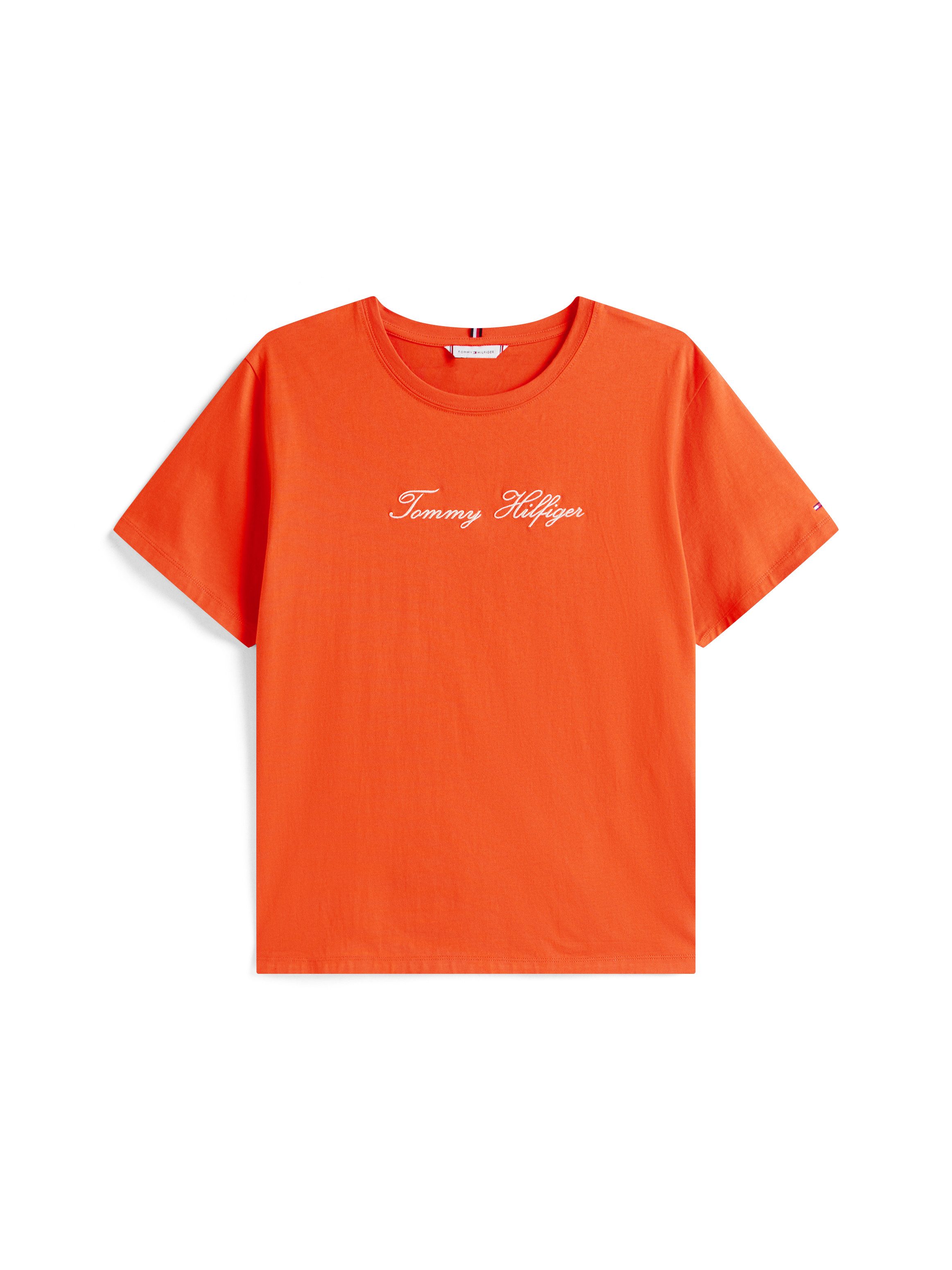 Tommy Hilfiger Curve T-shirt CRV SCRIPT REG C-NK SS T-SHIRT