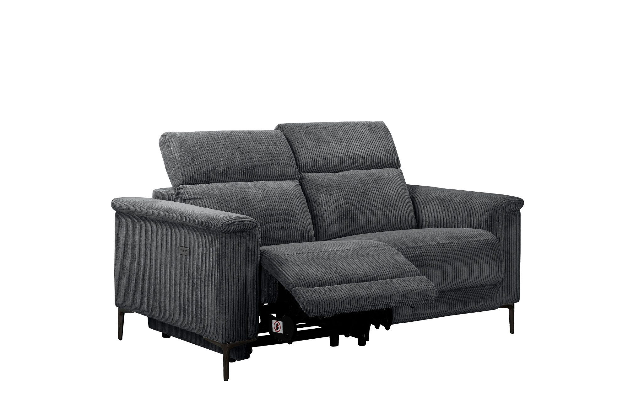 Places of Style 2-zitsbank Lund in Cord, met handmatige of elektrische