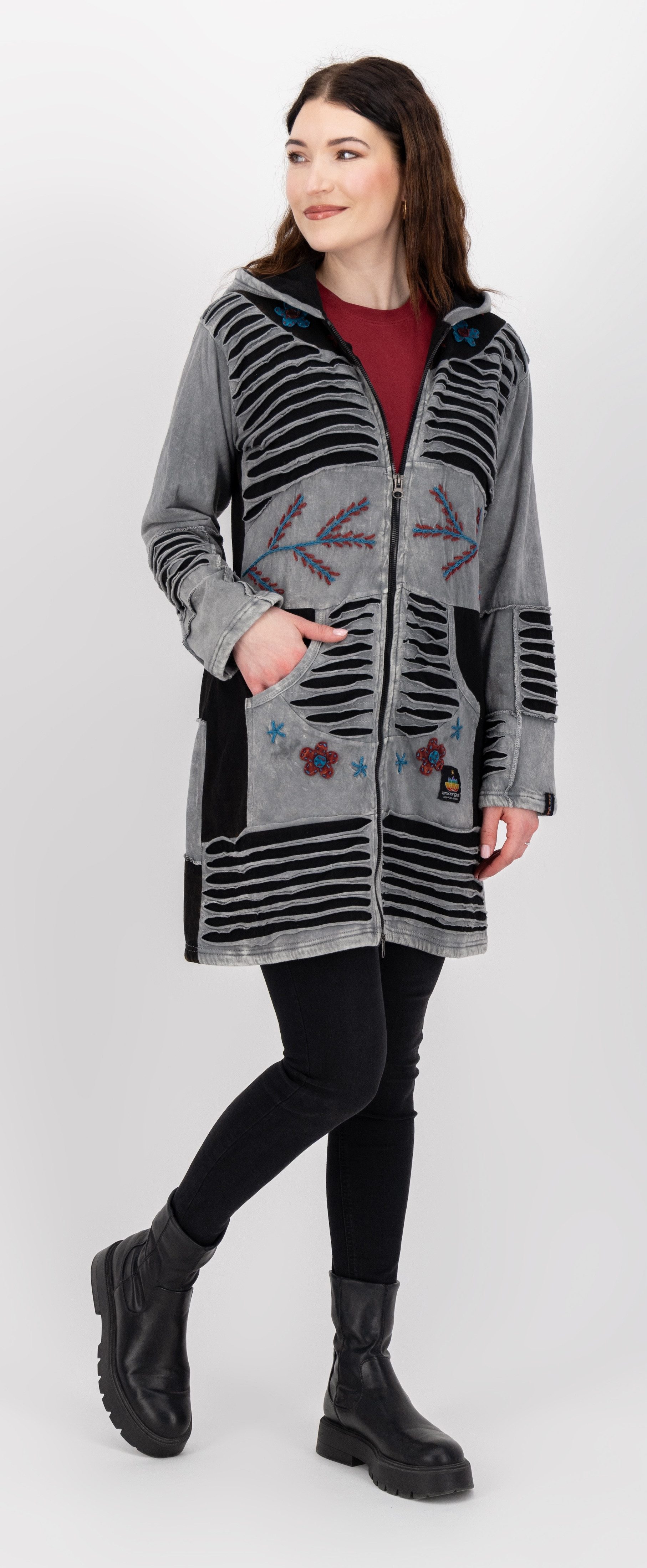 DEPROC Active Fleecejack Patchwork NUNAVUT LONG WMN