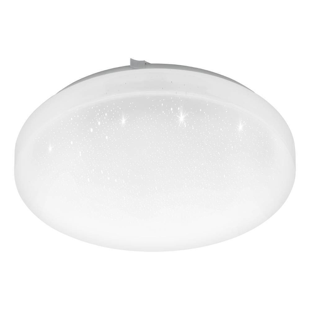 EGLO Led-plafondlamp FRANIA-S plafondlamp, wit, kristalleffect, lage opbouwhoogte, 1x10W (1 stuk)