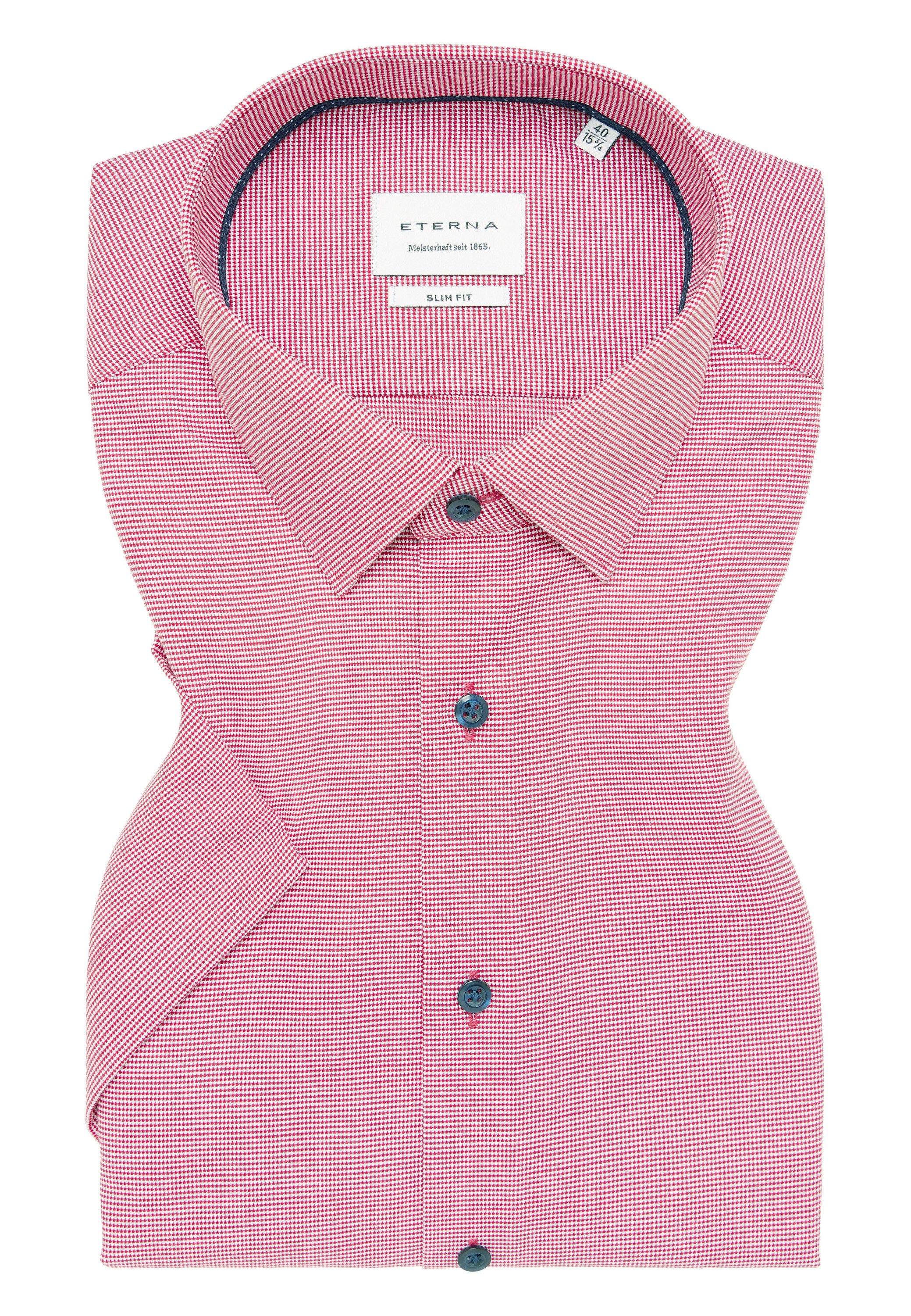 Eterna Overhemd met korte mouwen Slim fit
