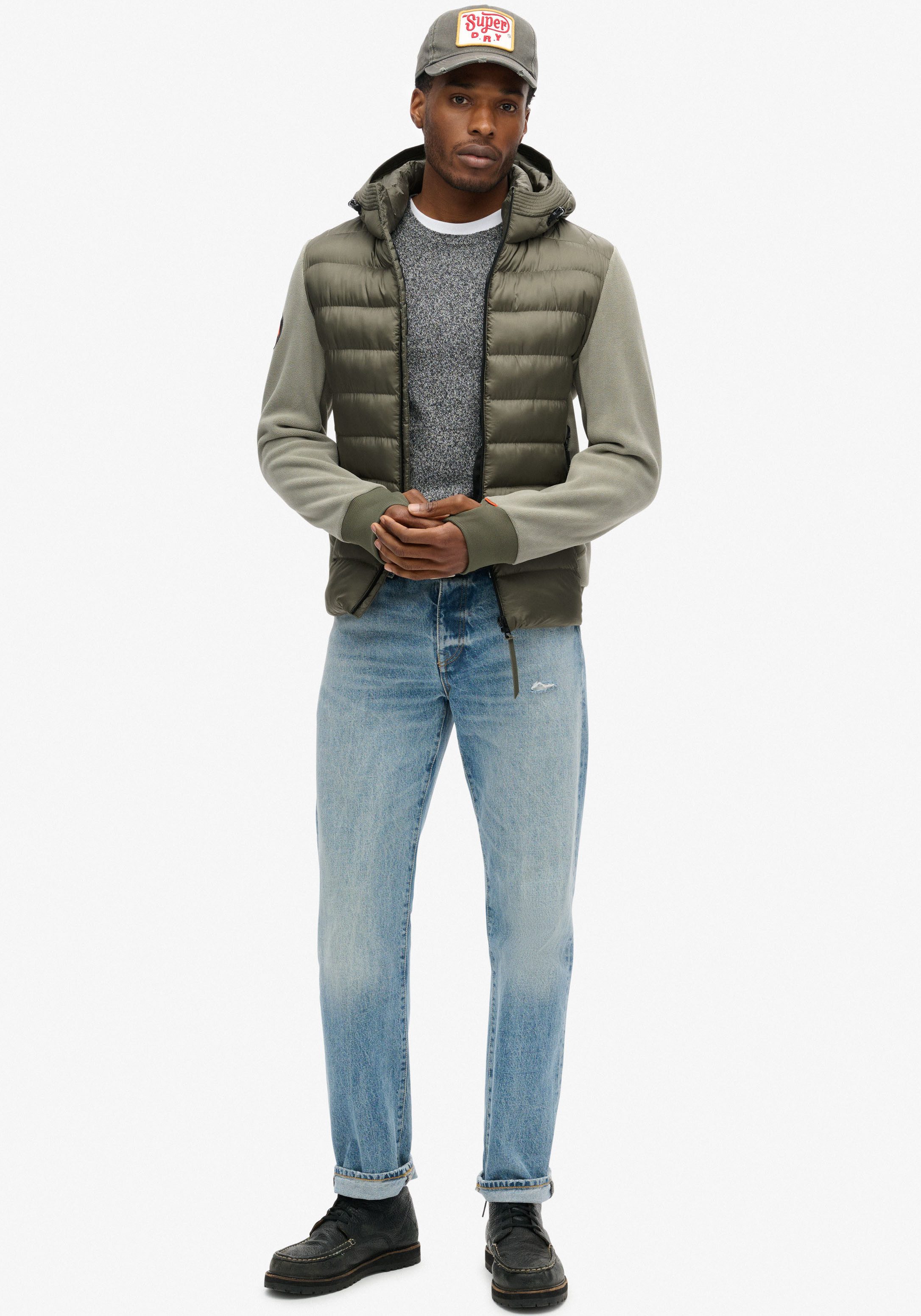 Superdry Gewatteerde jas HOODED STORM FLEECE BOMBER