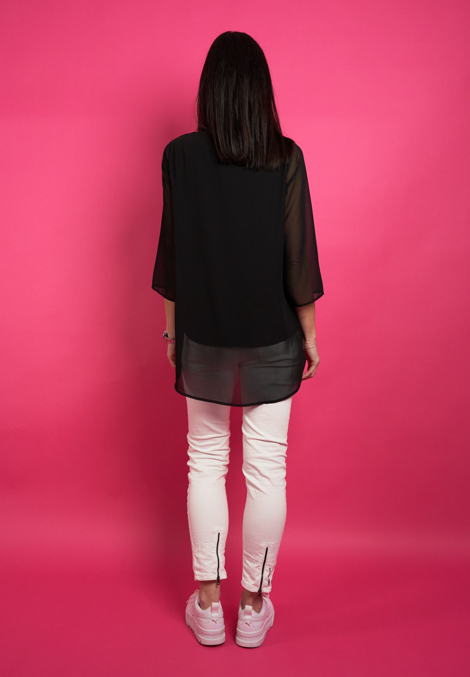 Seidel Moden Blouse met lange mouwen met laagjes, made in germany