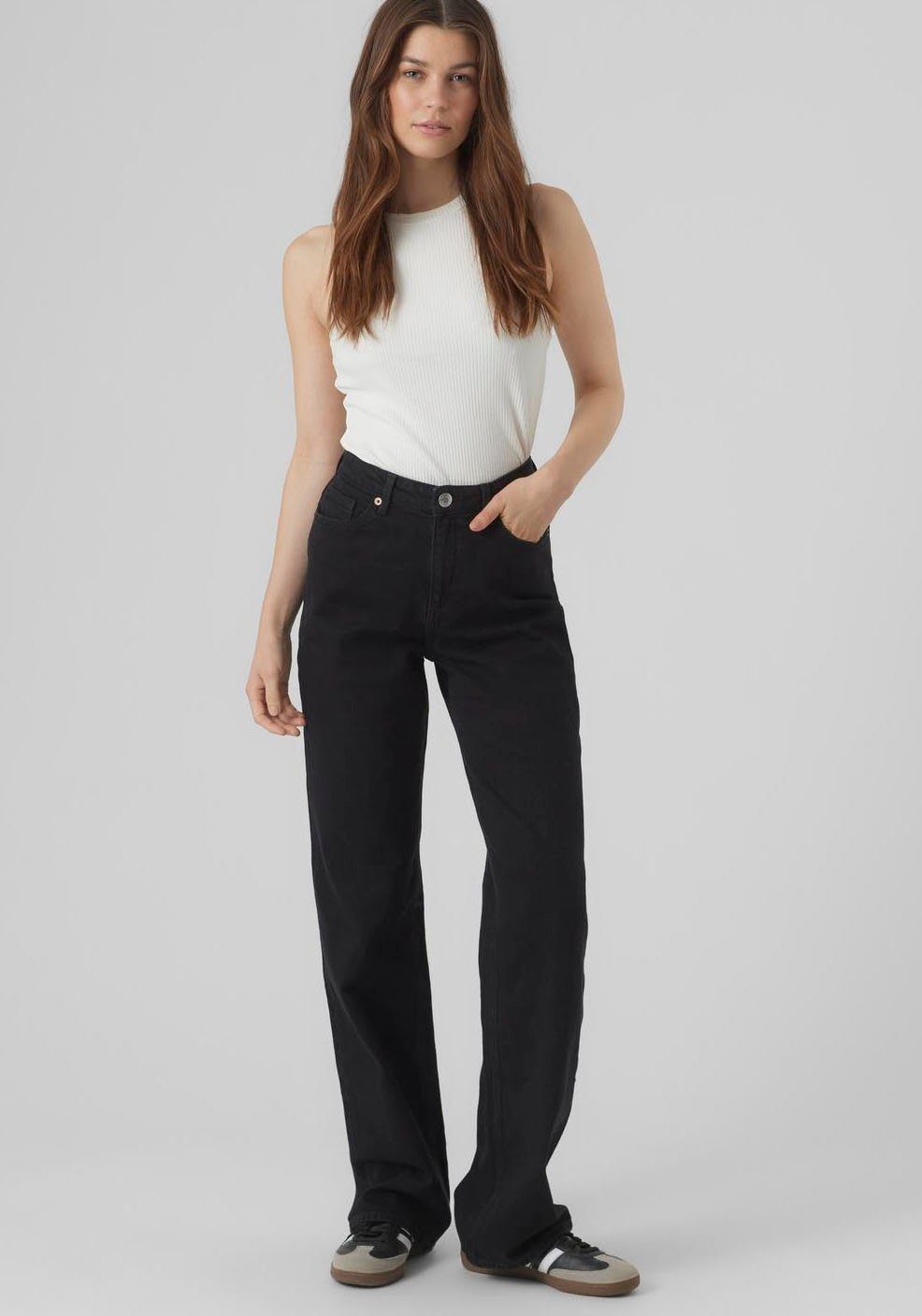Vero Moda High-waist jeans VMTESSA HR WIDE JEANS RA118 GA NOOS