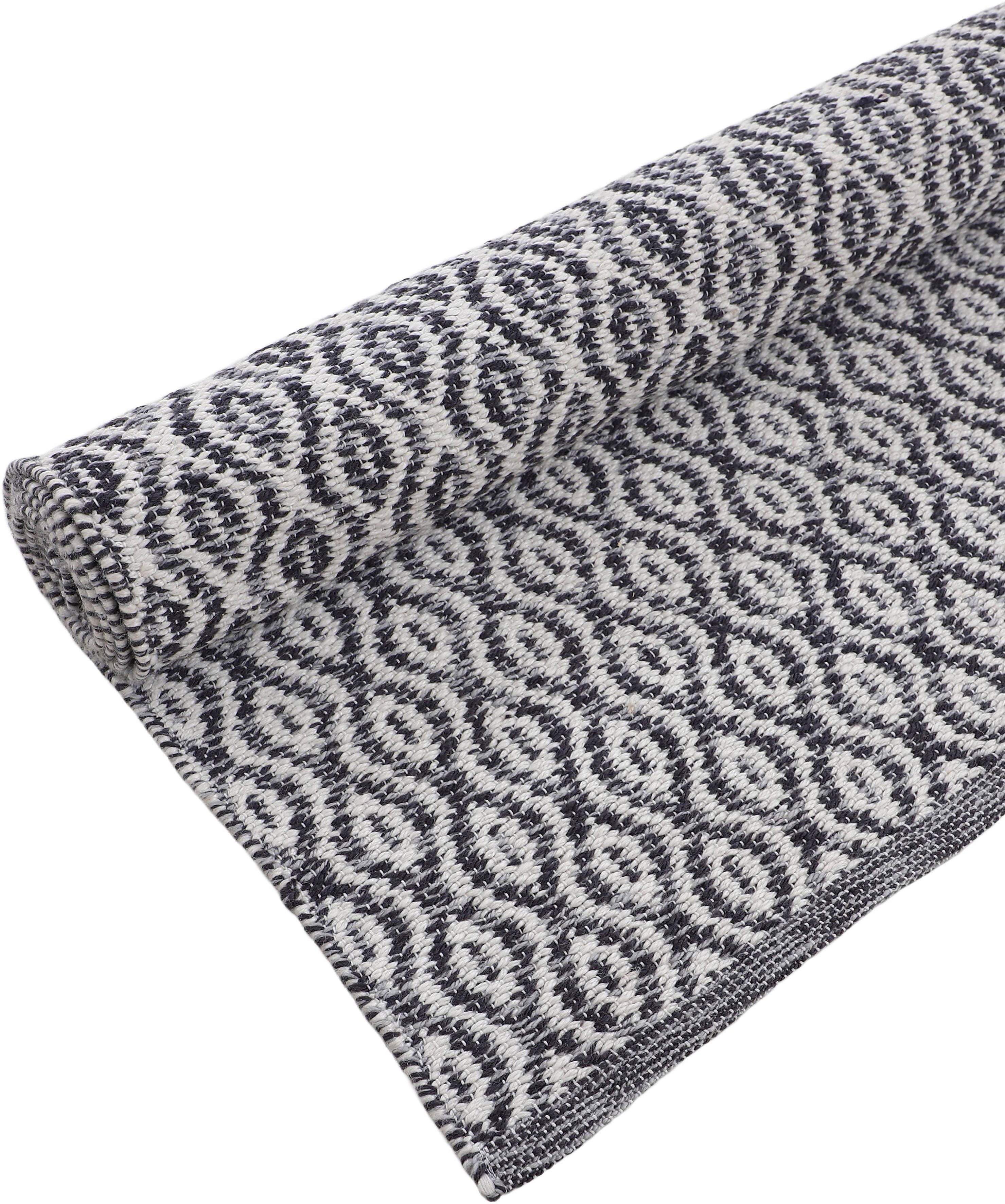 carpetfine Vloerkleed Frida 202 Omkeerbaar tapijt, 100% gerecycled materiaal (PET), vlakweefsel, sisal uitstraling