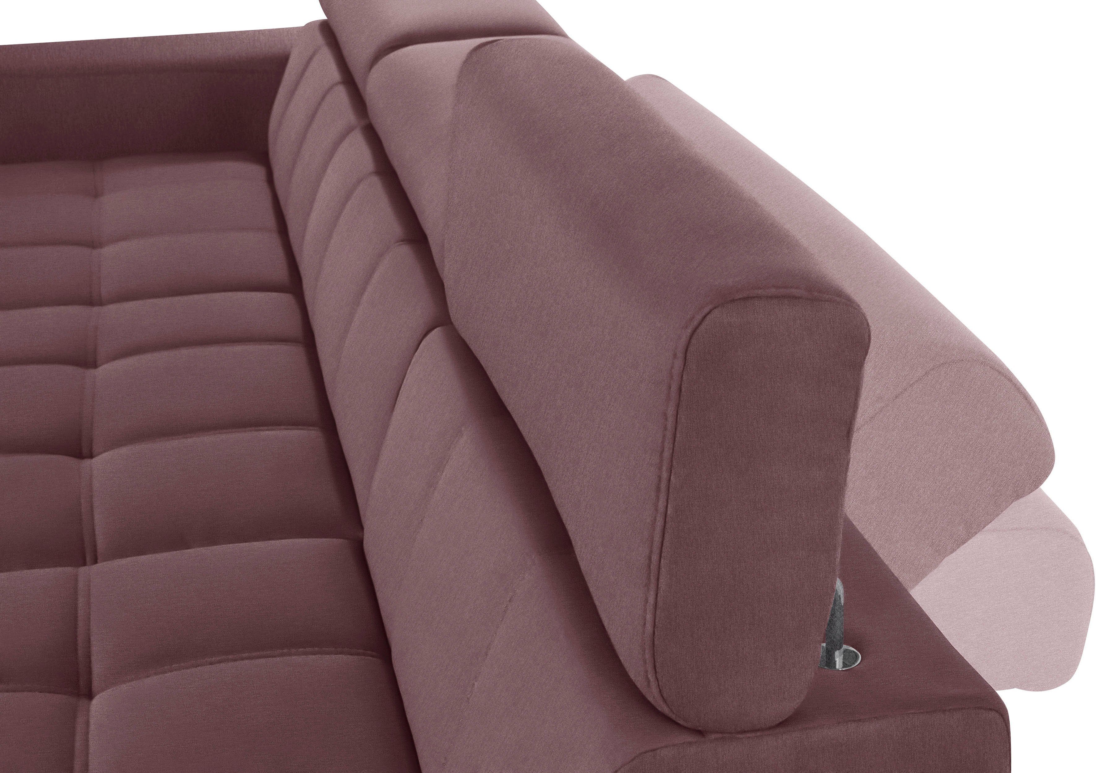 DOMO collection Hoekbank Cunelli mooie zitnaden als designelement, stevige zitcomfort, L-vorm