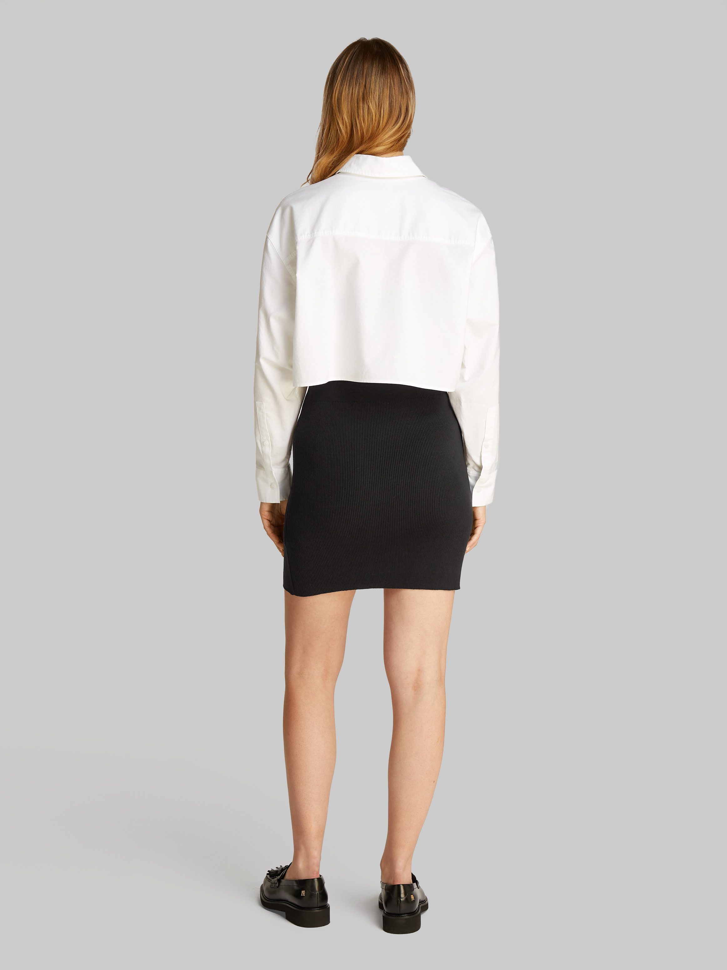 Calvin Klein Minirok WOVEN LABEL SWEATER SKIRT