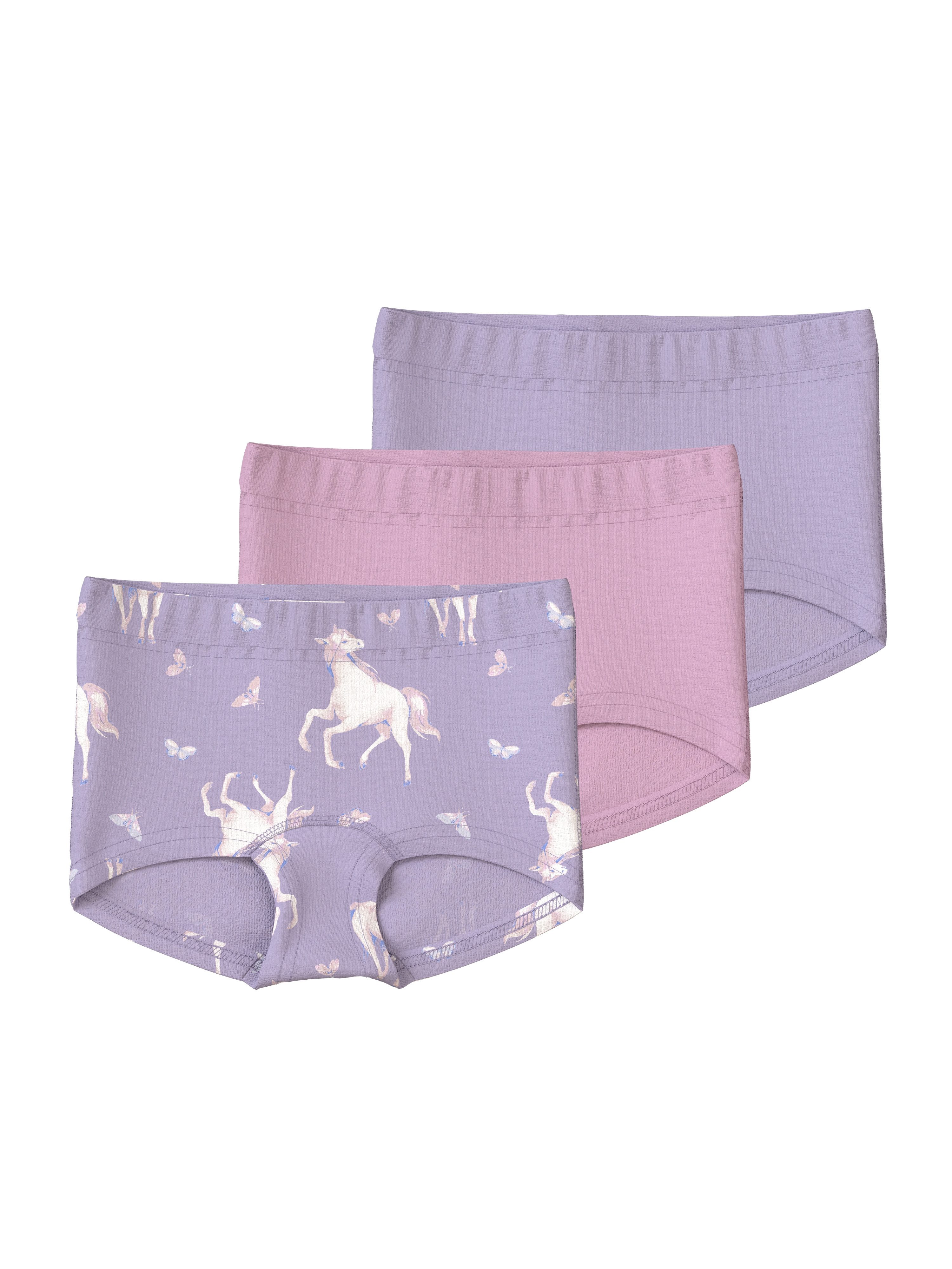 Name It Hipster NMFTIGHTS 3P PASTEL LILAC HORSE NOOS (set, 3 stuks)