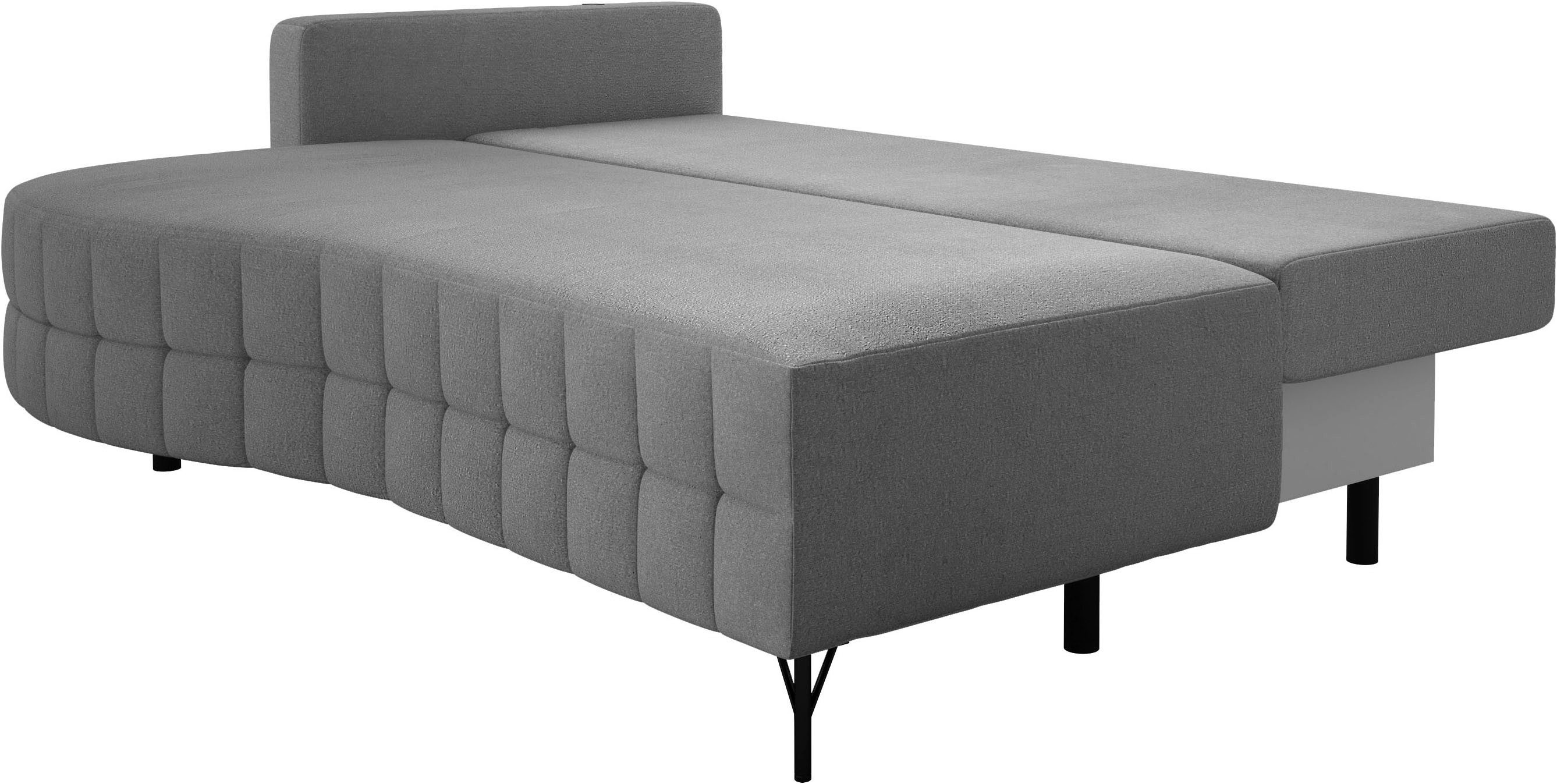 exxpo - sofa fashion Loungebank T wiggy slaapbank met bedfunctie en bedlade, comfortabele bonellvering, super zitcomfort, elegante vormtaal