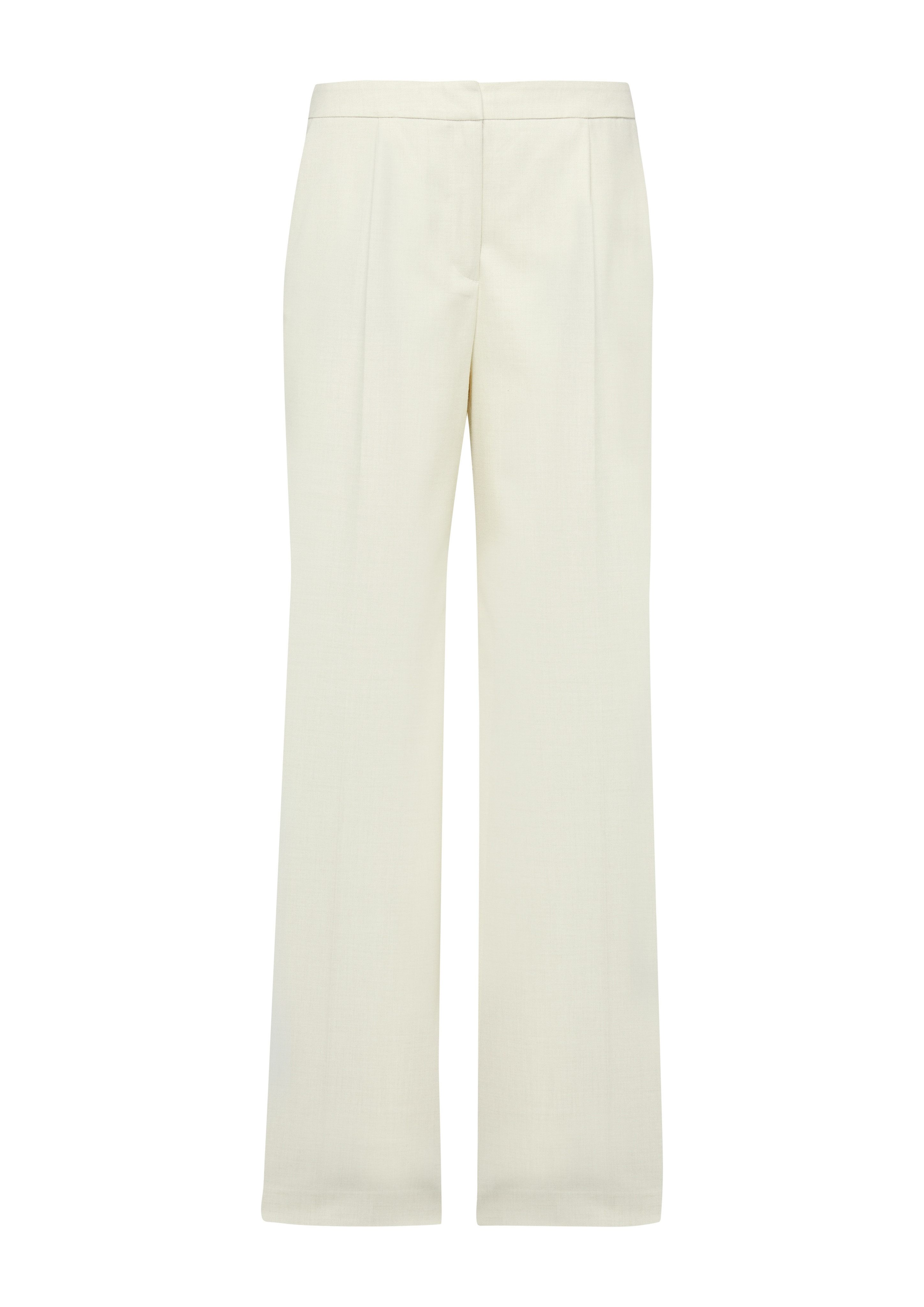 Comma Stoffen broek met wijde pijpen