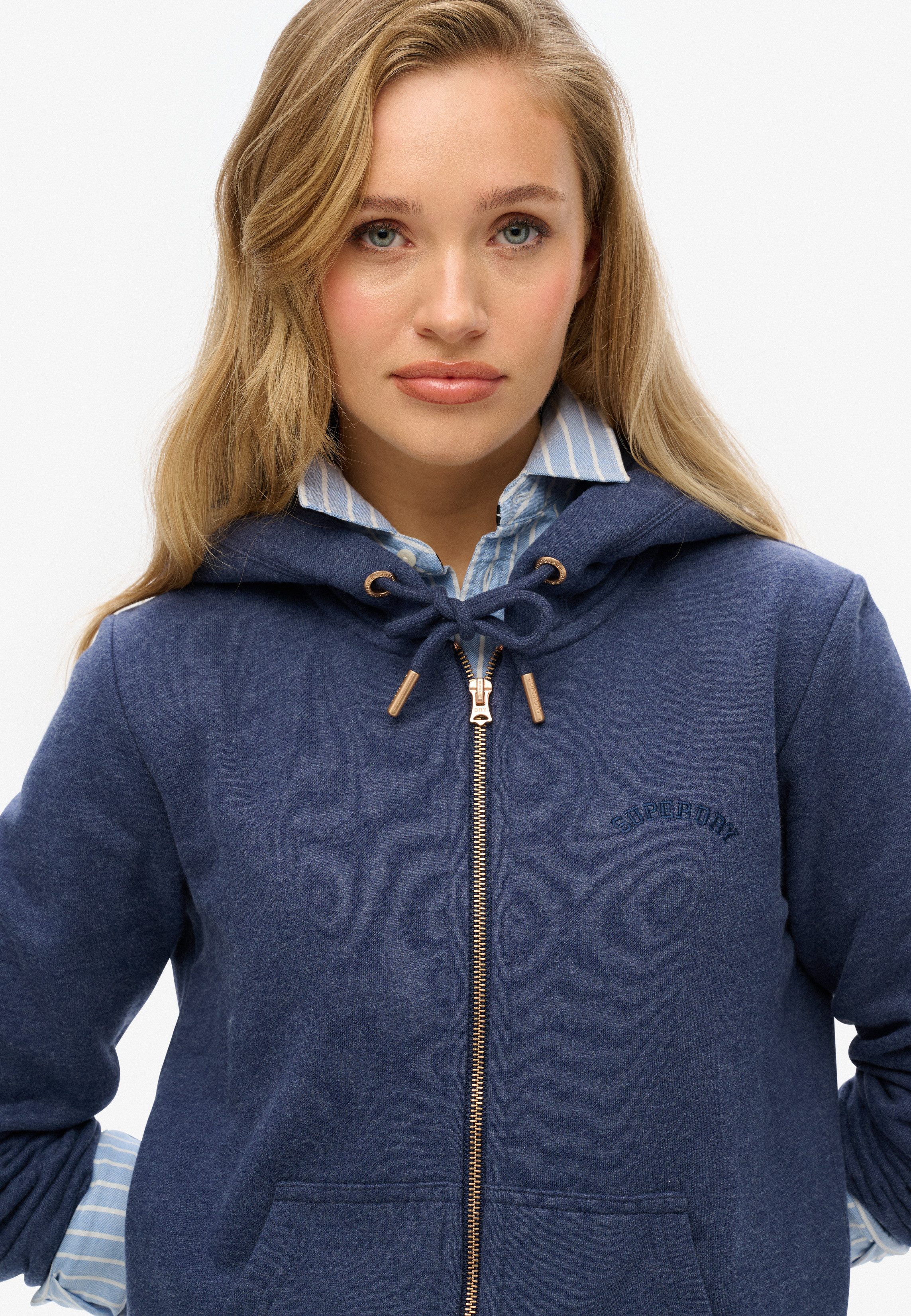 Superdry Capuchonsweatvest ESSENTIAL LOGO ZIPHOOD HB