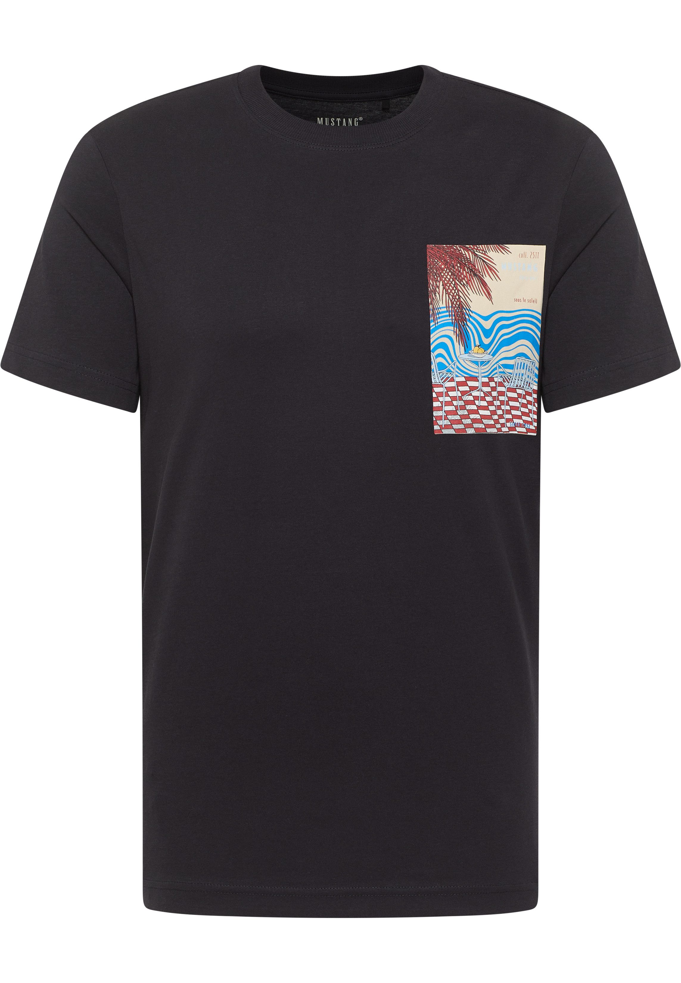 MUSTANG T-shirt Austin met frontprint