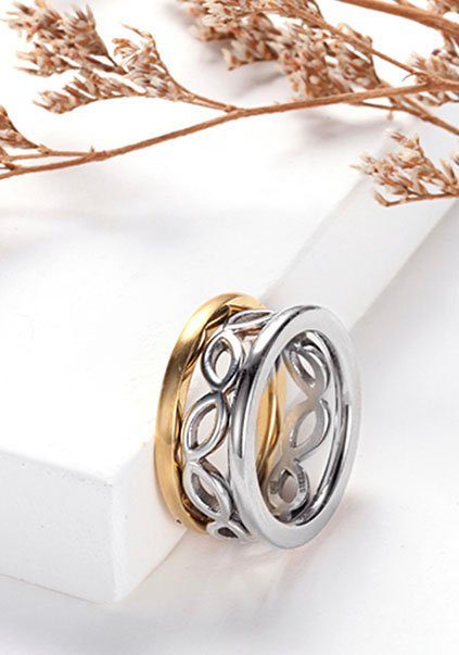 Kingka Ringenset Leaves Trio, SR6228S2,S3,S4,S5 (set, 3-delig)