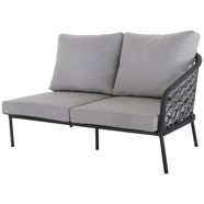best loungestoel zijdeel lounge mali 2-zitsbank rechts (1 stuk) grijs
