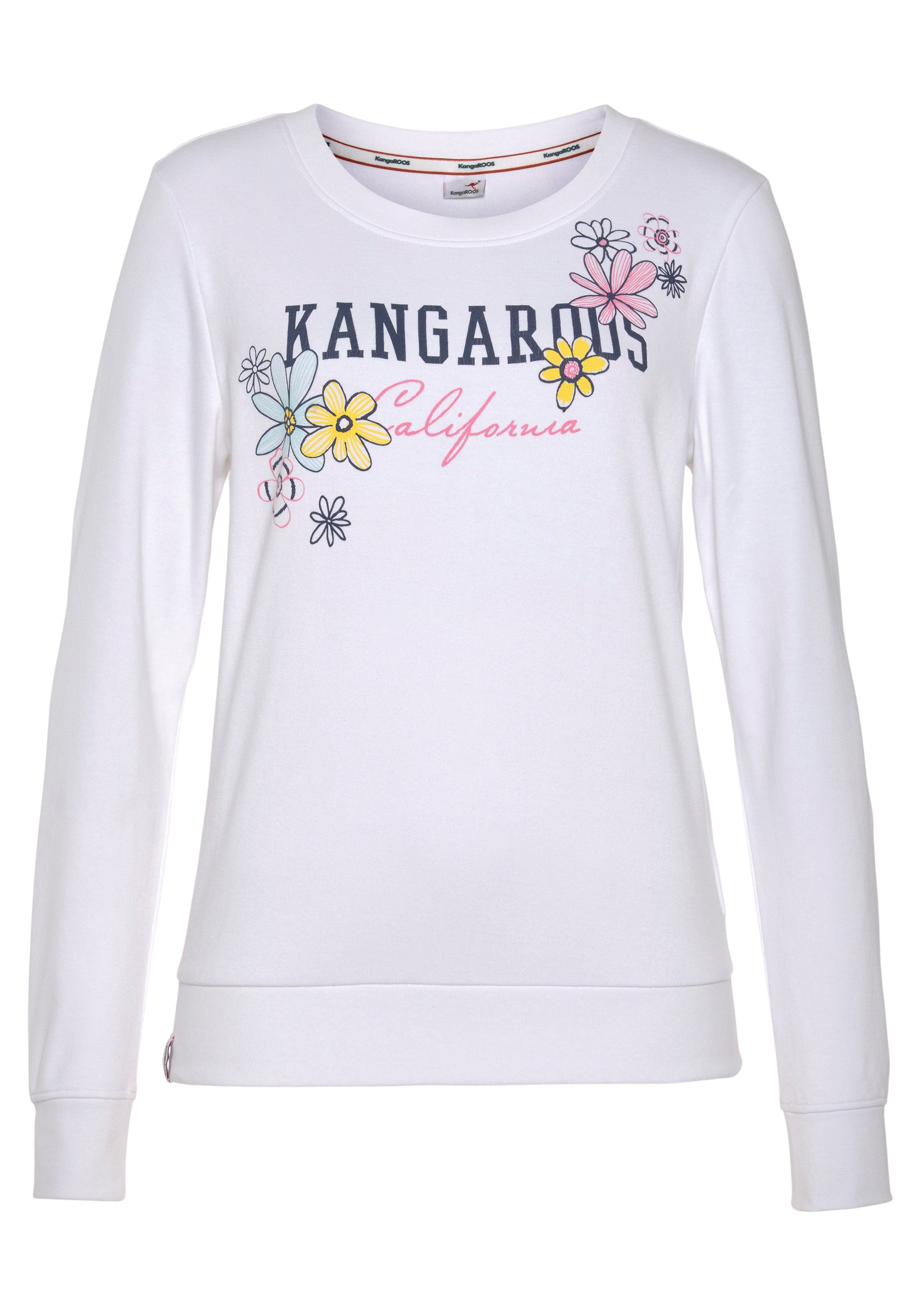 KangaROOS Sweatshirt met grote labelprint nieuwe collectie