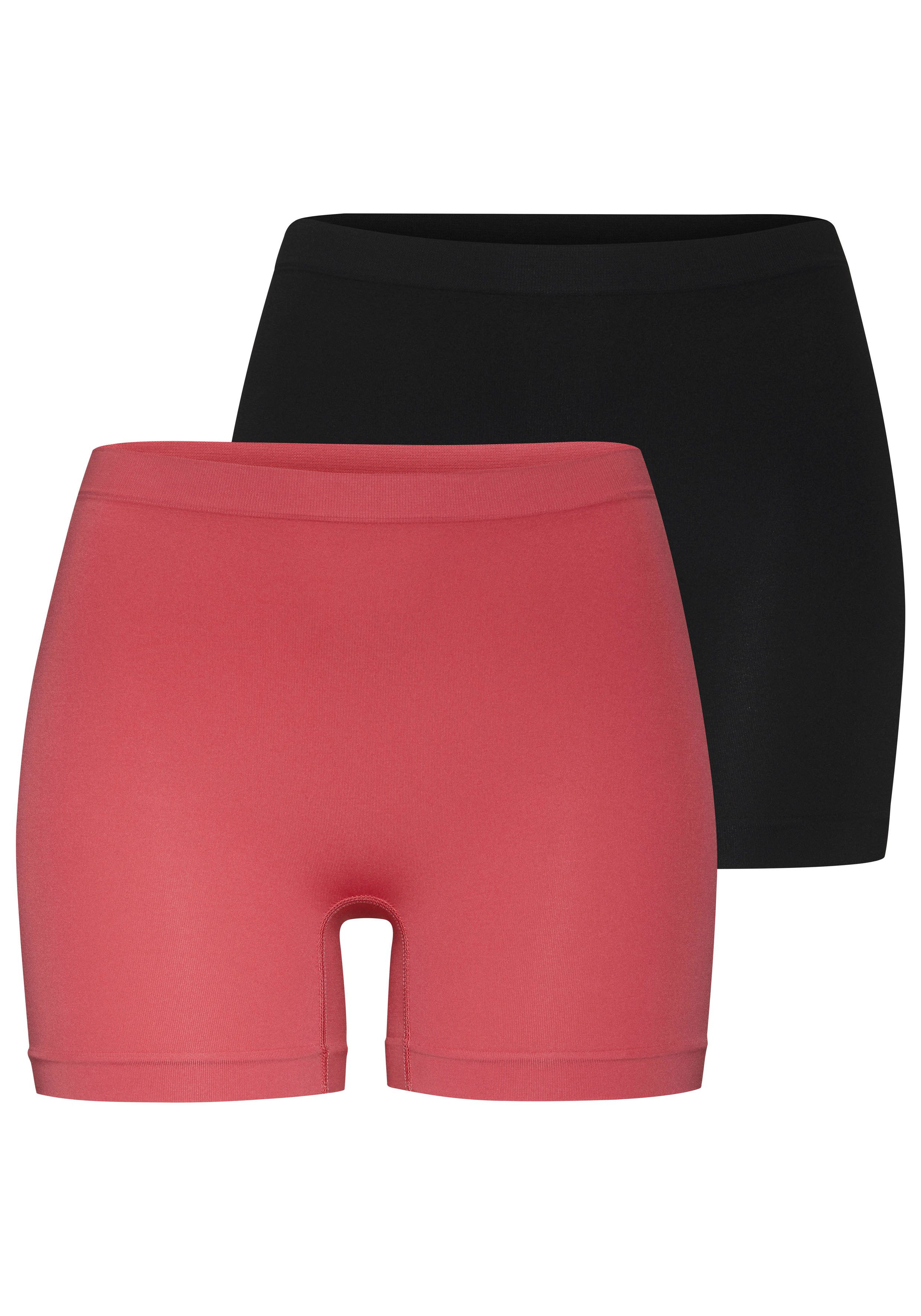 Lascana Hipster Seamless van zacht microvezel (Set van 2) dames slips maat 32/34 rood