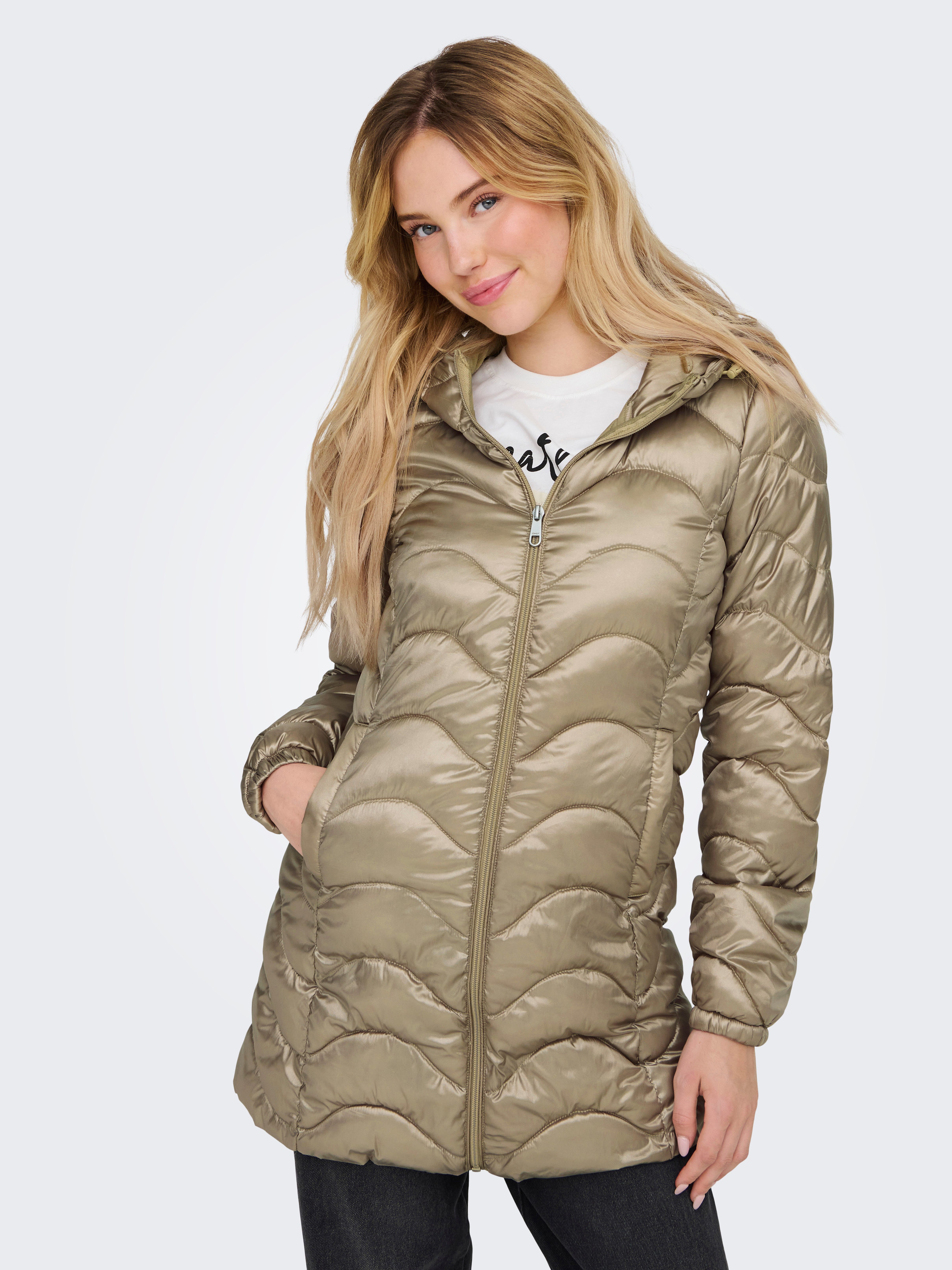 Only Gewatteerde jas ONLVEGA WAVE QUILTED COAT CC OTW